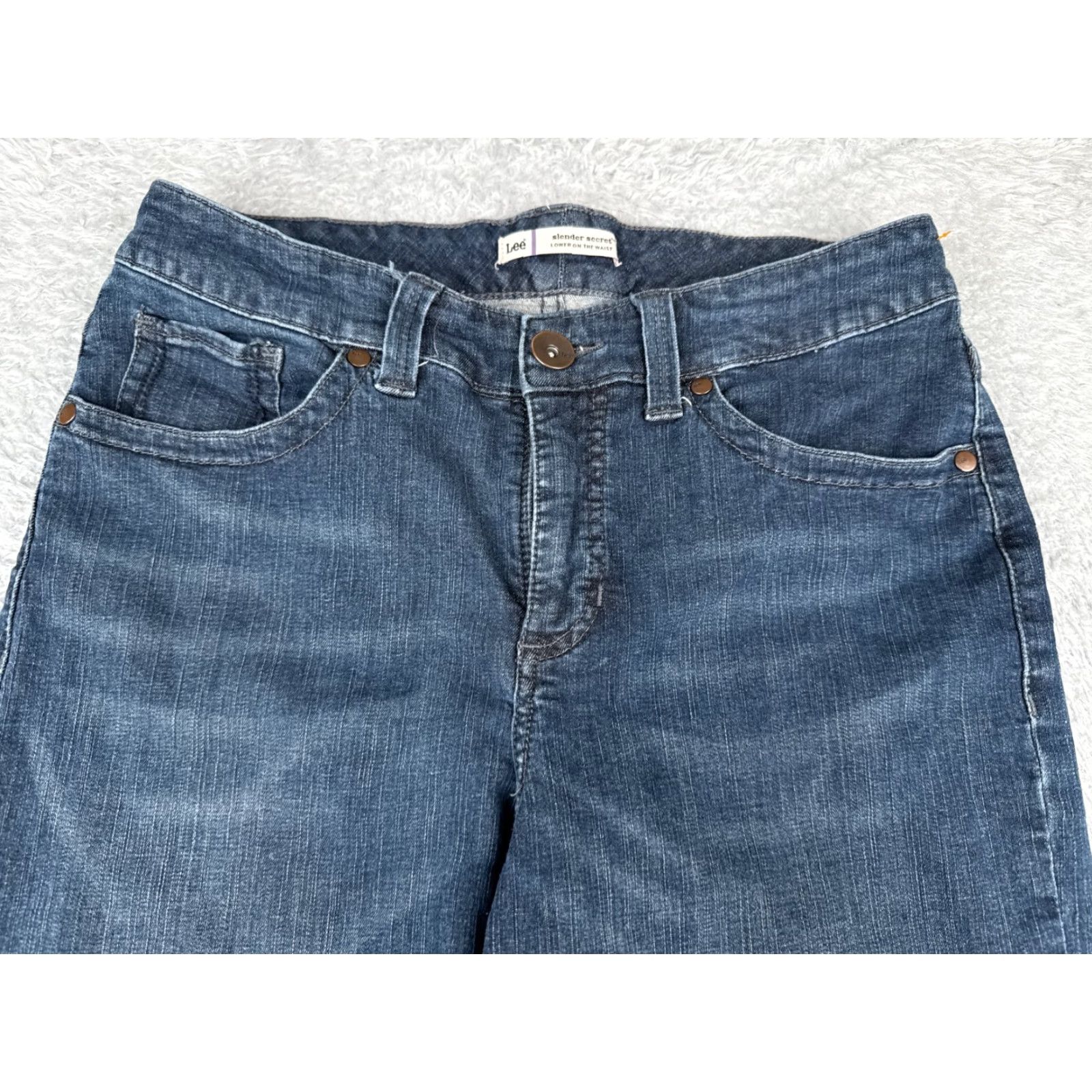 Lee VINTAGE Lee Jeans Women 10 Bootcut Denim Mid Rise 29in Waist Distressed Cotton Blend Womens Size 32" / US 10 / IT 46 - 4 Thumbnail