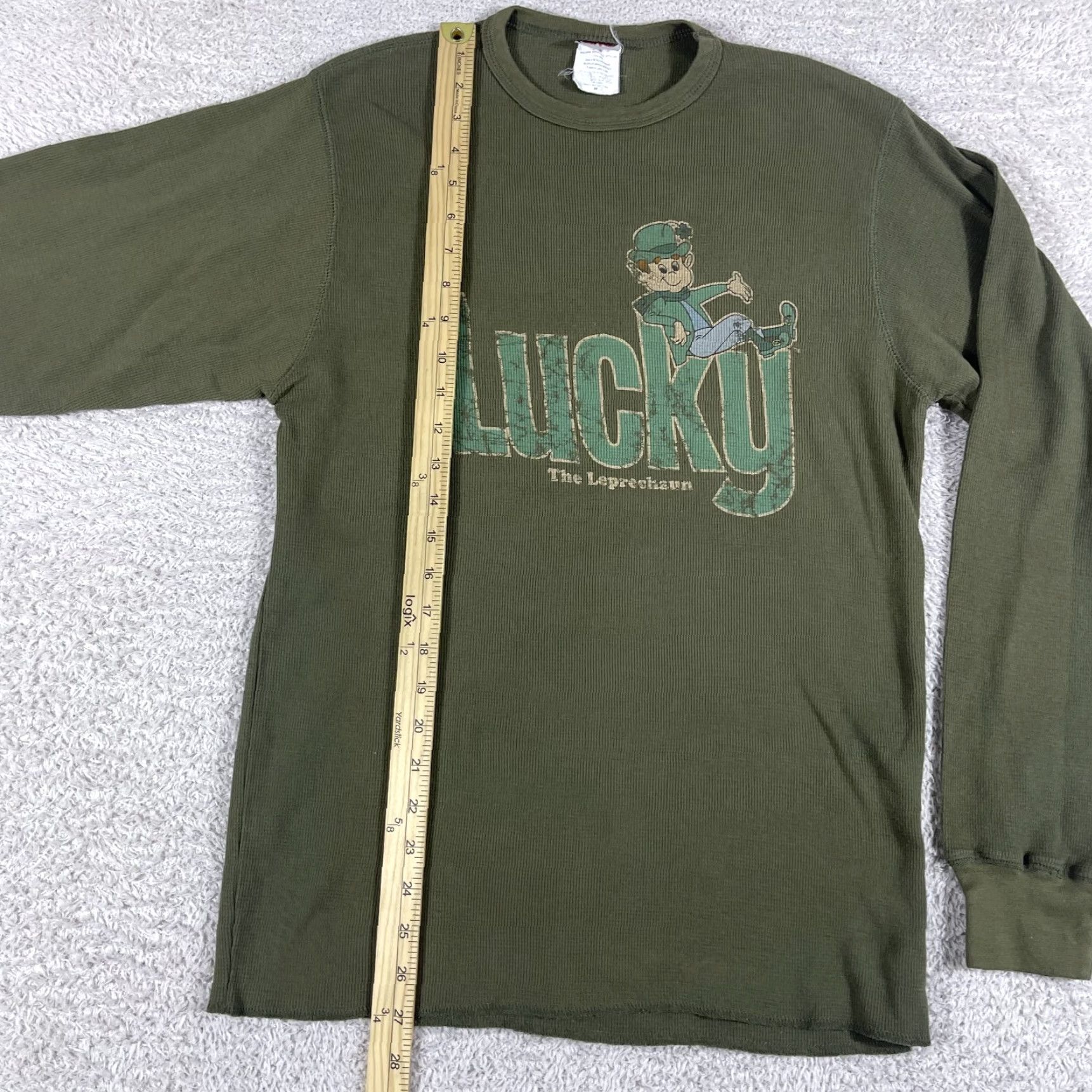 Vintage VINTAGE Lucky Charms Shirt TNT Mens M Green Thermal Waffle Knit Leprechaun Shirt Size US M / EU 48-50 / 2 - 7 Thumbnail