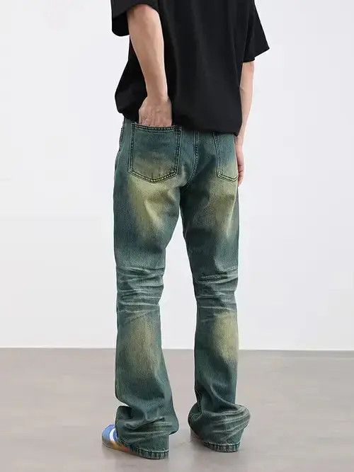 Jean flared fade washed pants Size US 34 / EU 50 - 3 Thumbnail