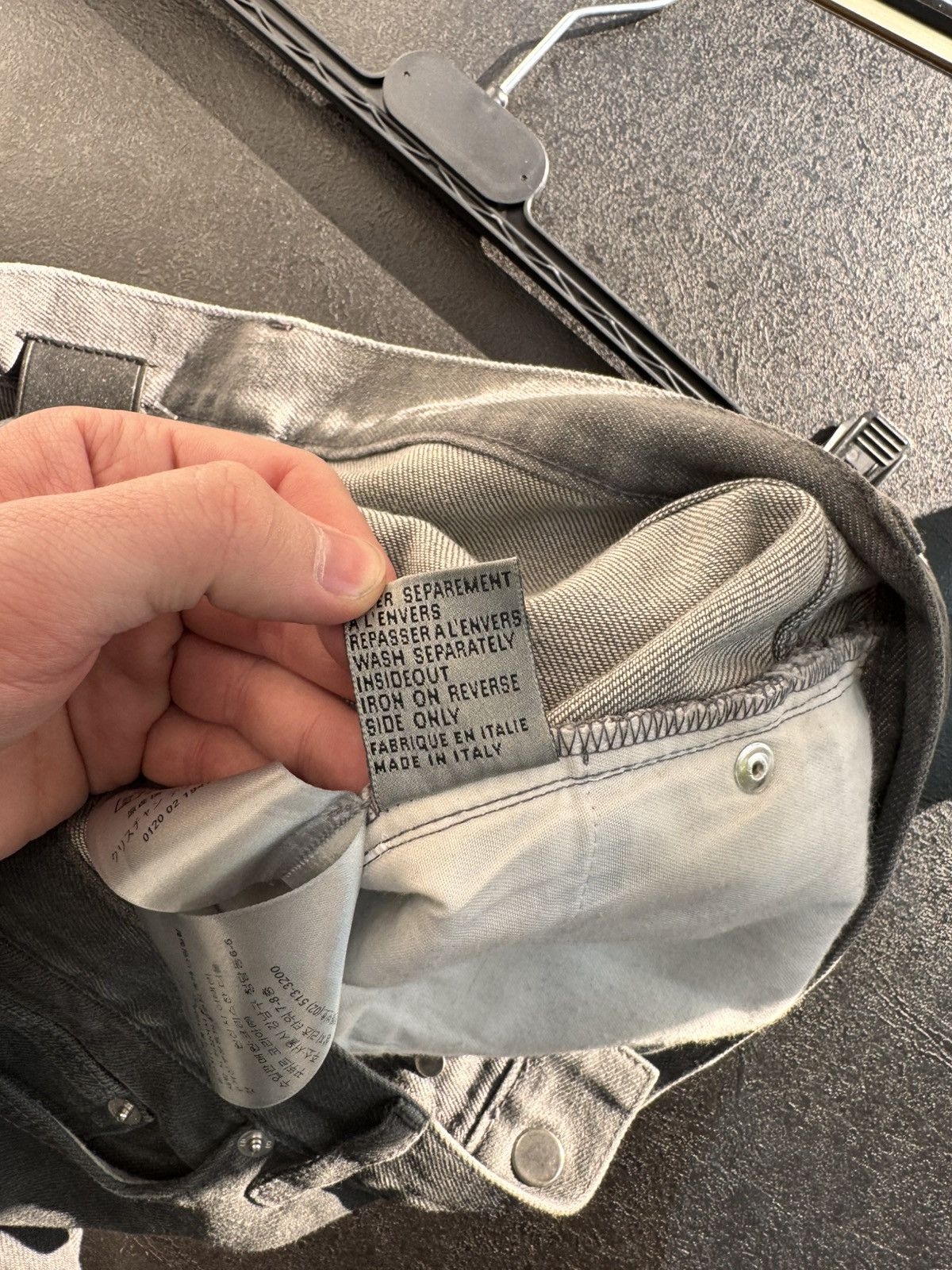 Dior Dior Homme FW14 by Kris Van Assche Gray Washed Denim Jeans Size US 32 / EU 48 - 21 Thumbnail