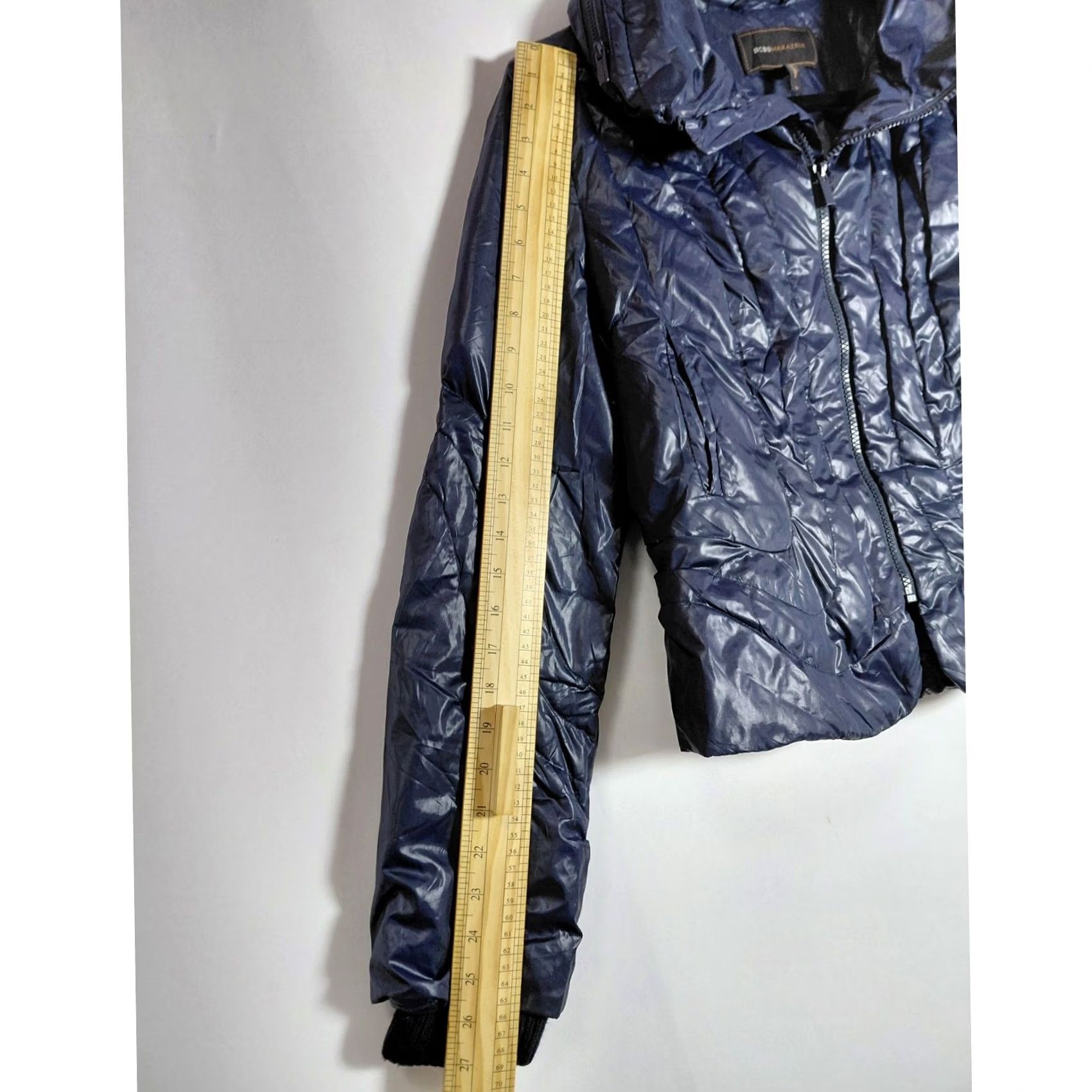 Bcbgmaxazria BCBGMAXAZRIA Jacket Blue Puffer Zip Hooded Long Sleeve Women M Fall Winter Insulated Polyester Solid Style Team: Casual Travel Size M / US 6-8 / IT 42-44 - 7 Thumbnail