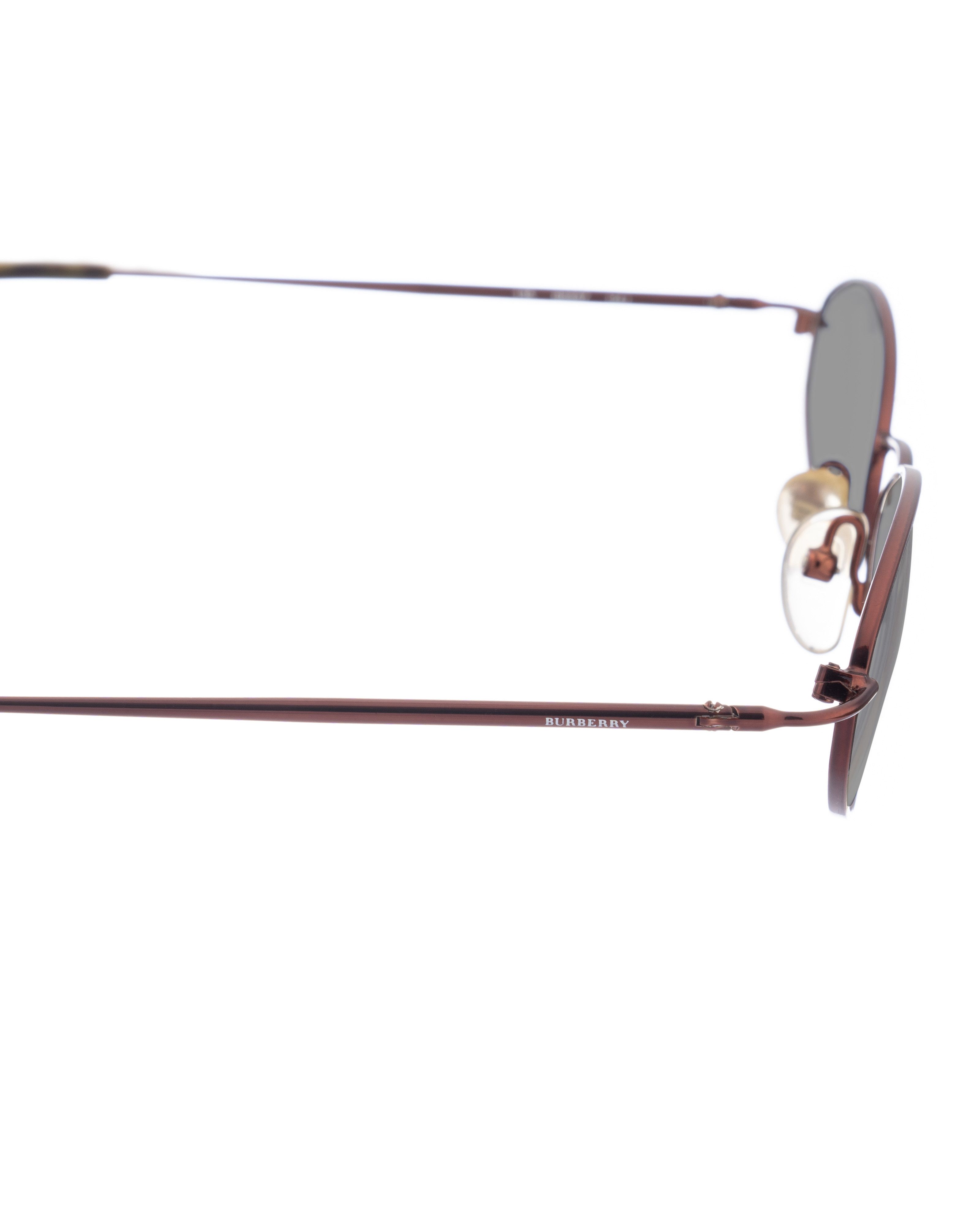 Burberry Burberry 00s Deep Purple Metal Oval Sunglasses Size ONE SIZE - 2 Thumbnail