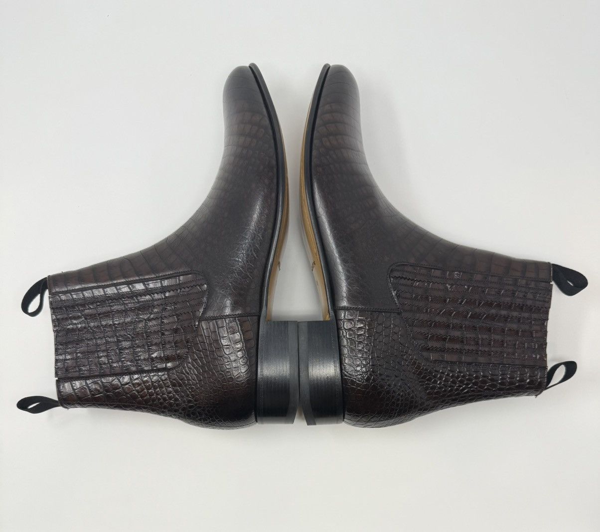 Tom Ford Tom Ford Kurt Alligator Printed Leather Boots Size US 12 / EU 45 - 4 Thumbnail