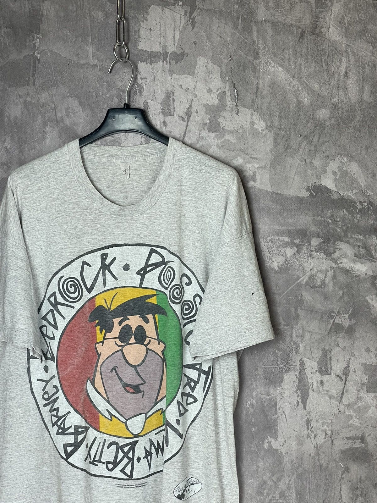Cartoon Network × Vintage Vintage 1993s The Flintstones the flint band T-shirt tee Size US L / EU 52-54 / 3 - 4 Thumbnail