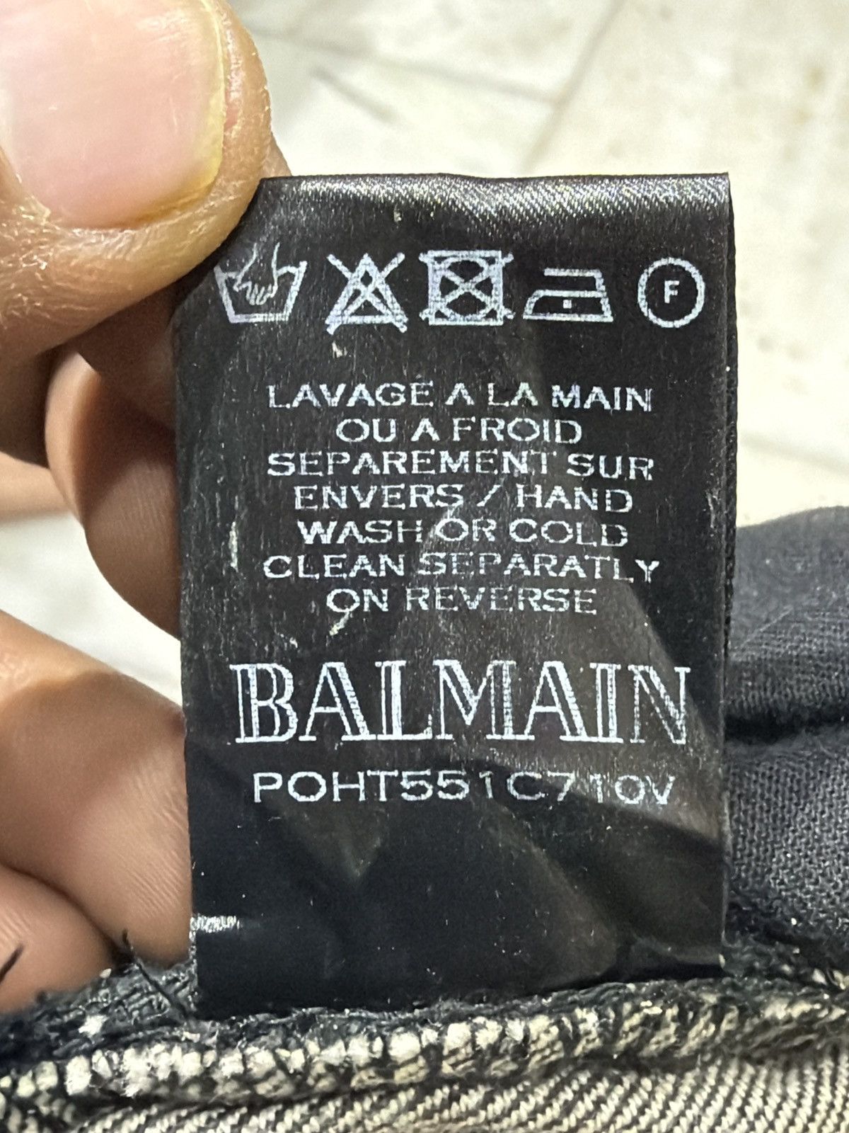 Balmain Balmain paris black Biker jeans Size US 33 - 2 Thumbnail