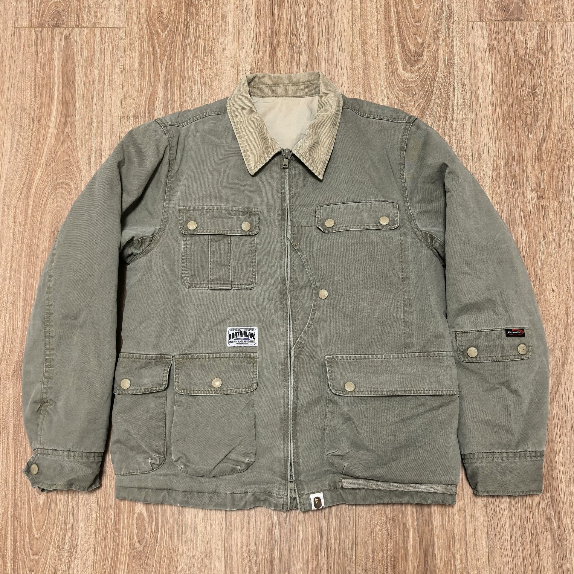 Bape × Wtaps A Bathing Ape Bape x WTaps Vintage B-7 Jacket Grey M