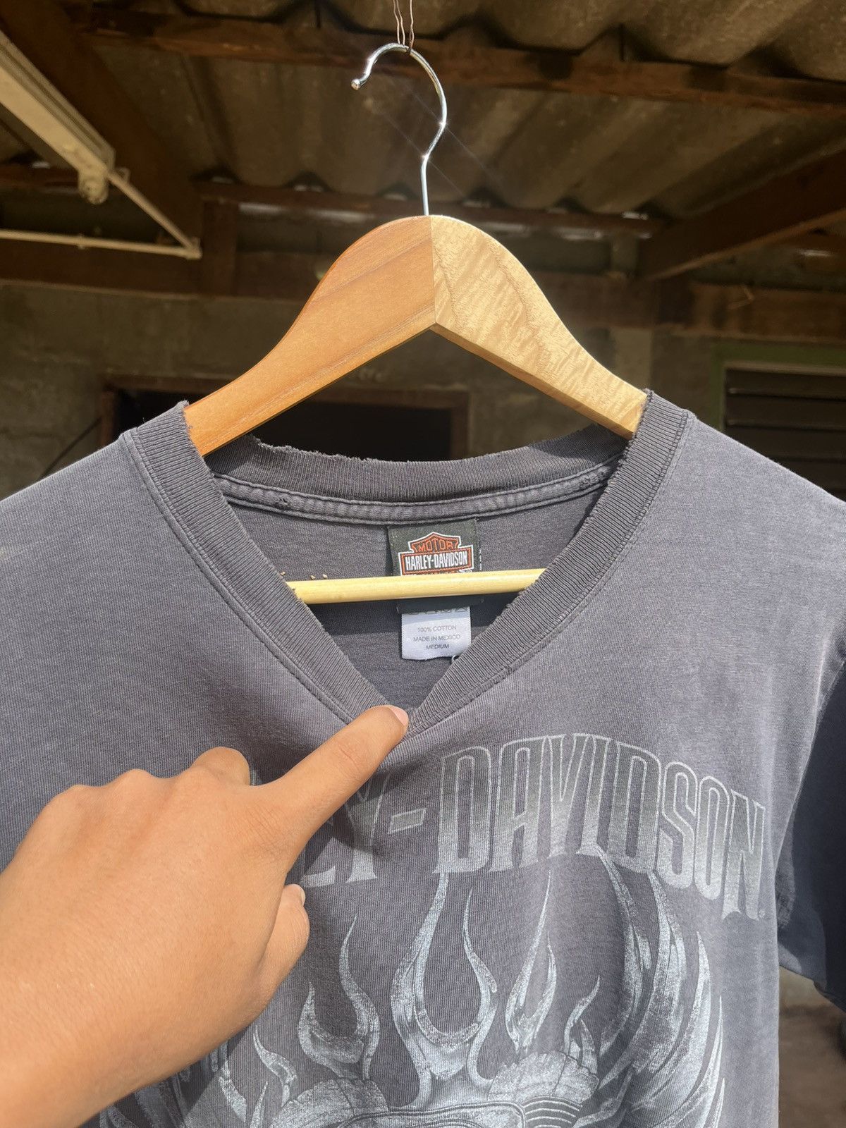 Vintage Thrashed faded h-d Distressed Size US L / EU 52-54 / 3 - 3 Thumbnail