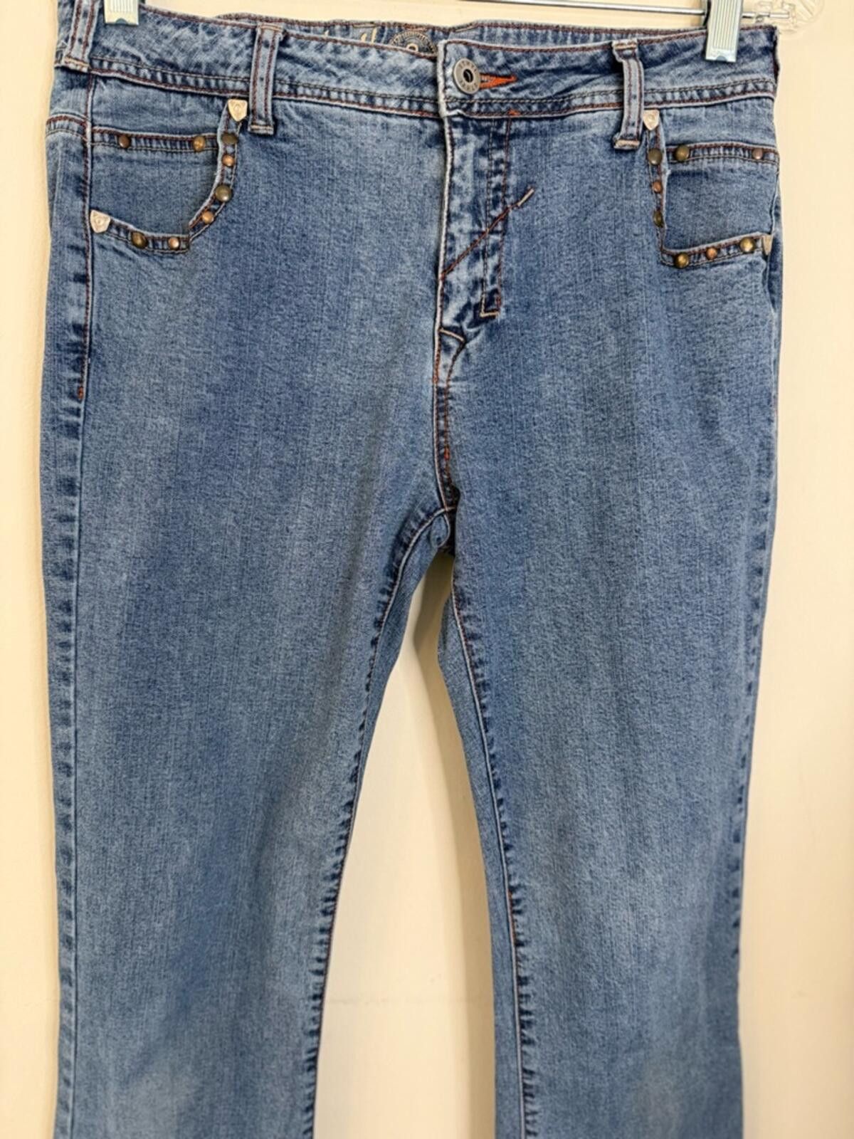 Other Ethyl Classic denim metal stud embellished jeans SZ 8 Size 30" / US 8 / IT 44 - 2 Thumbnail