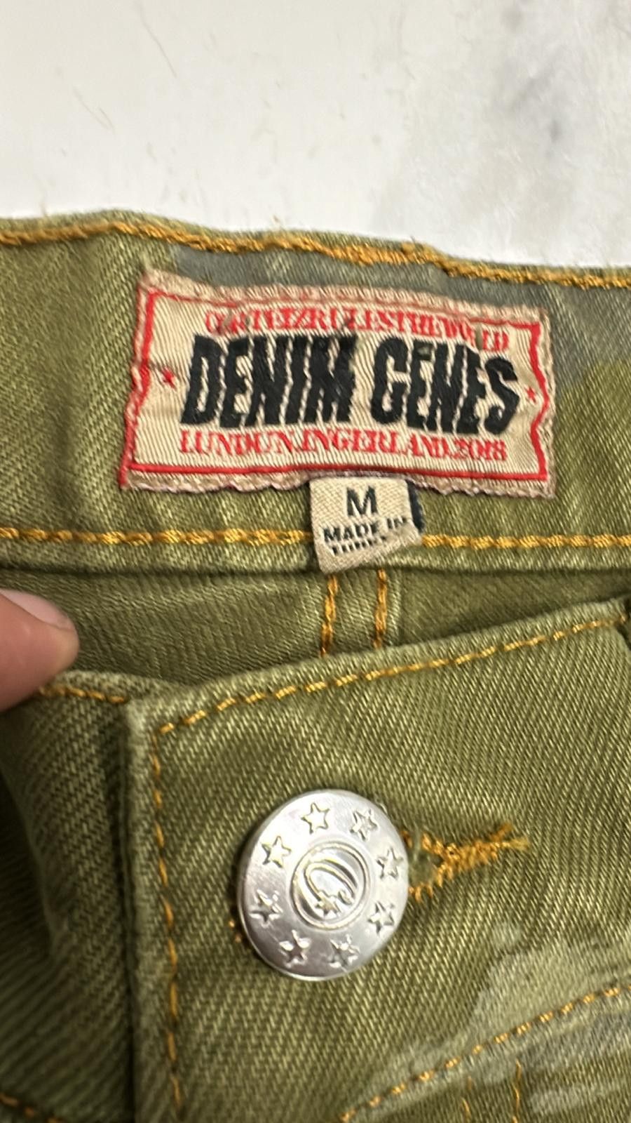 Corteiz Corteiz FW23 Alcatraz Pattern Denim Jeans Khaki Medium Size US 32 / EU 48 - 3 Thumbnail