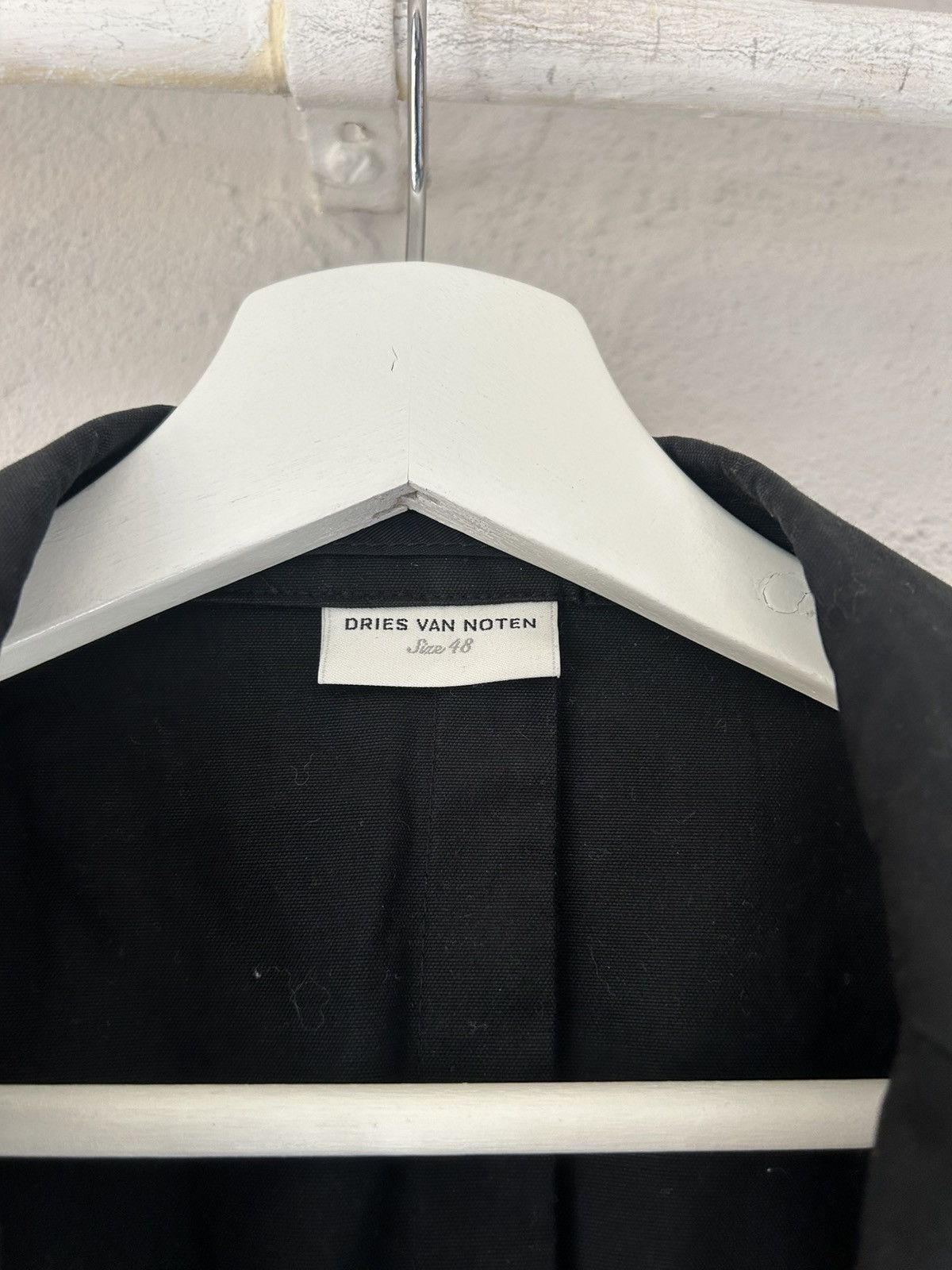 Dries Van Noten Dries Van Noten Oversized Black Cotton Blazer Size US M / EU 48-50 / 2 - 3 Thumbnail