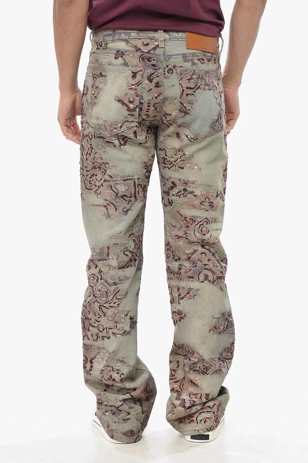 Off-White og1mm0526 Printed Denim Jeans in Multicolor Size US 32 / EU 48 - 2 Thumbnail