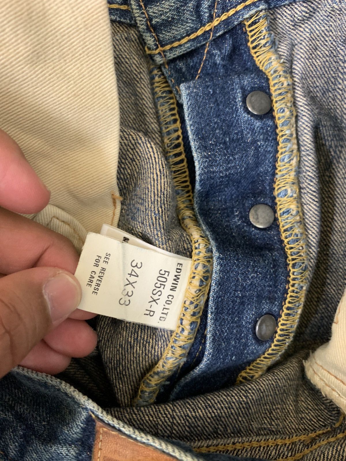 Edwin × Japanese Brand Vintage Edwin 505 SXR RARE Selvedge Denim Jeans Size US 33 - 10 Thumbnail