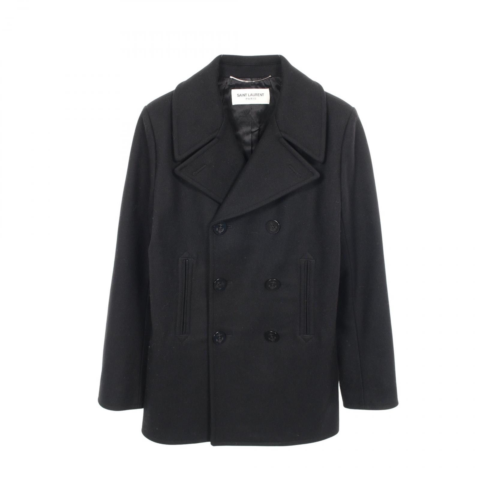 Yves Saint Laurent Yves Saint Laurent Saint Laurent Paris Wool Coat Textile Outerwear DUTY FREE for USA Size ONE SIZE - 1 Thumbnail