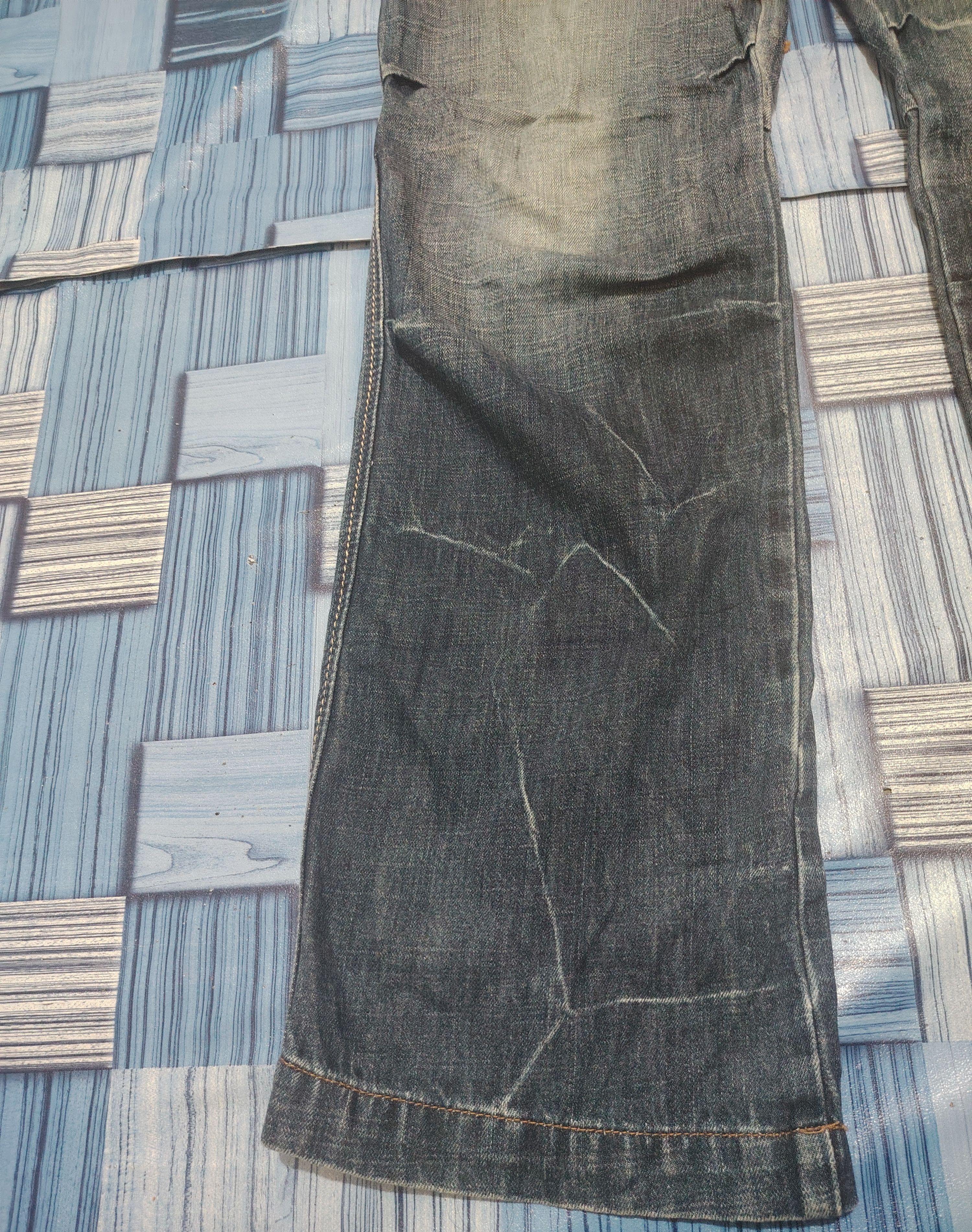 Marithe + Francois Girbaud Japanese Marithe Francois Girbaud Baggy Style Flare Jeans Size US 35 - 13 Thumbnail