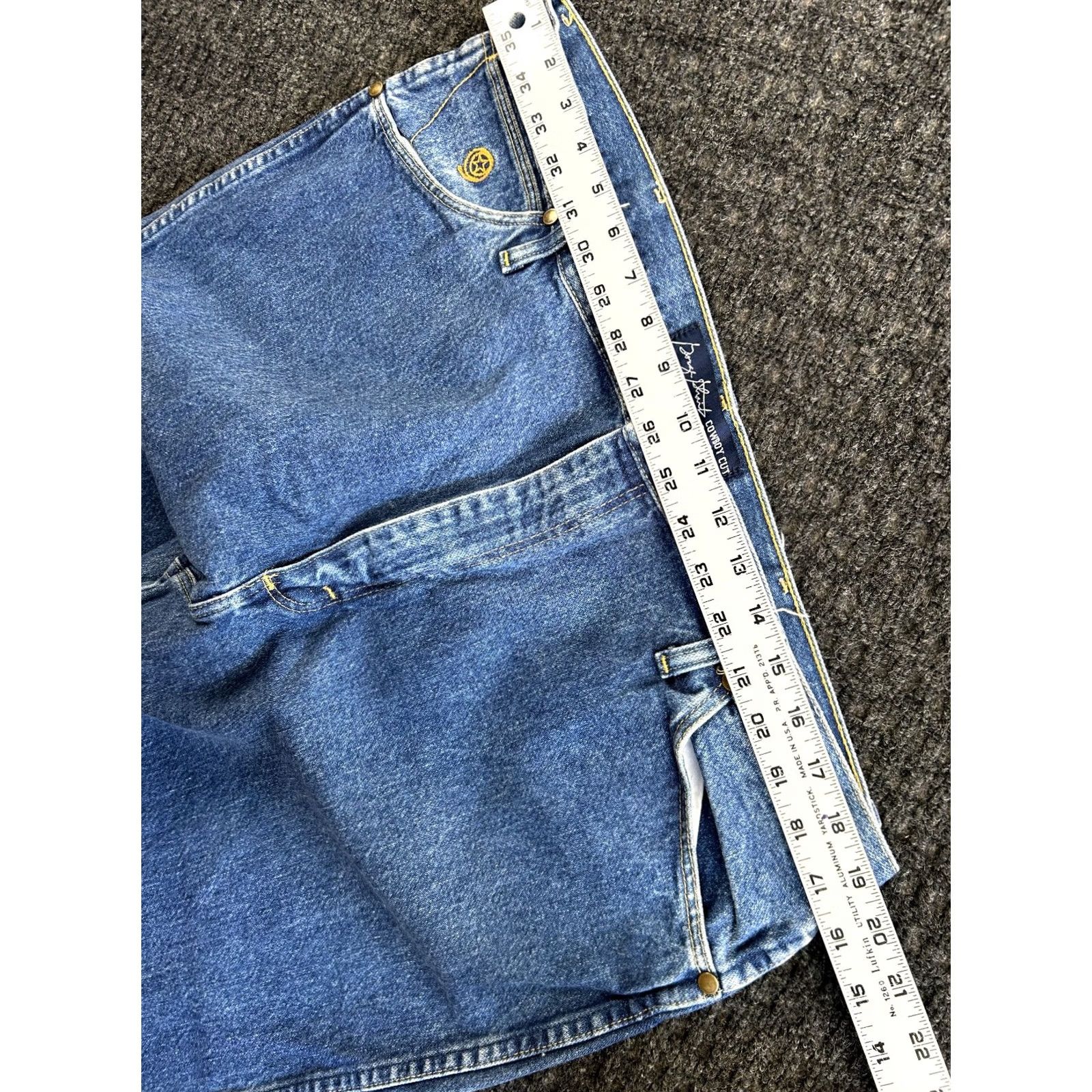 Wrangler VINTAGE Wrangler Jeans Mens George Strait Cowboy Cut Collection 40 x 36 Blue Denim 5-Pocket Wrangler Cowboy Cut Mens Jeans Size US 40 / EU 56 - 7 Thumbnail