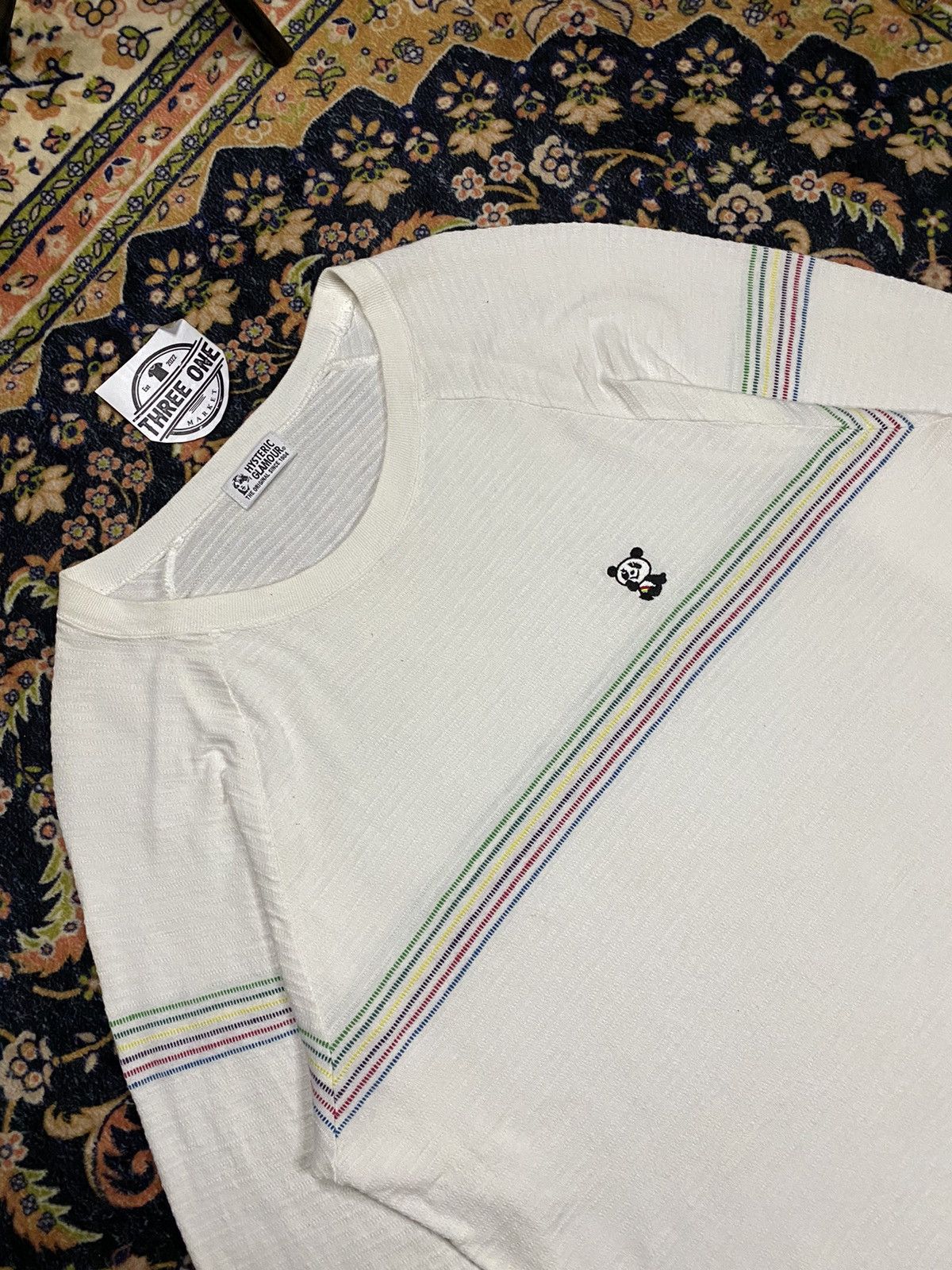 Hysteric Glamour Hysteric Glamour Stripe Panda Logo Longsleeve Size US L / EU 52-54 / 3 - 5 Thumbnail