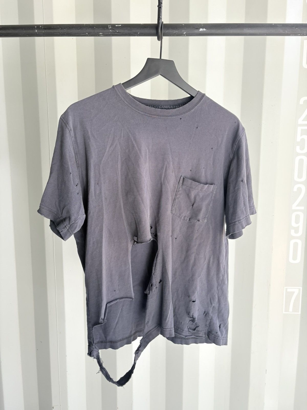 Thrashed Sun Faded Tee Shirt Distressed Grunge