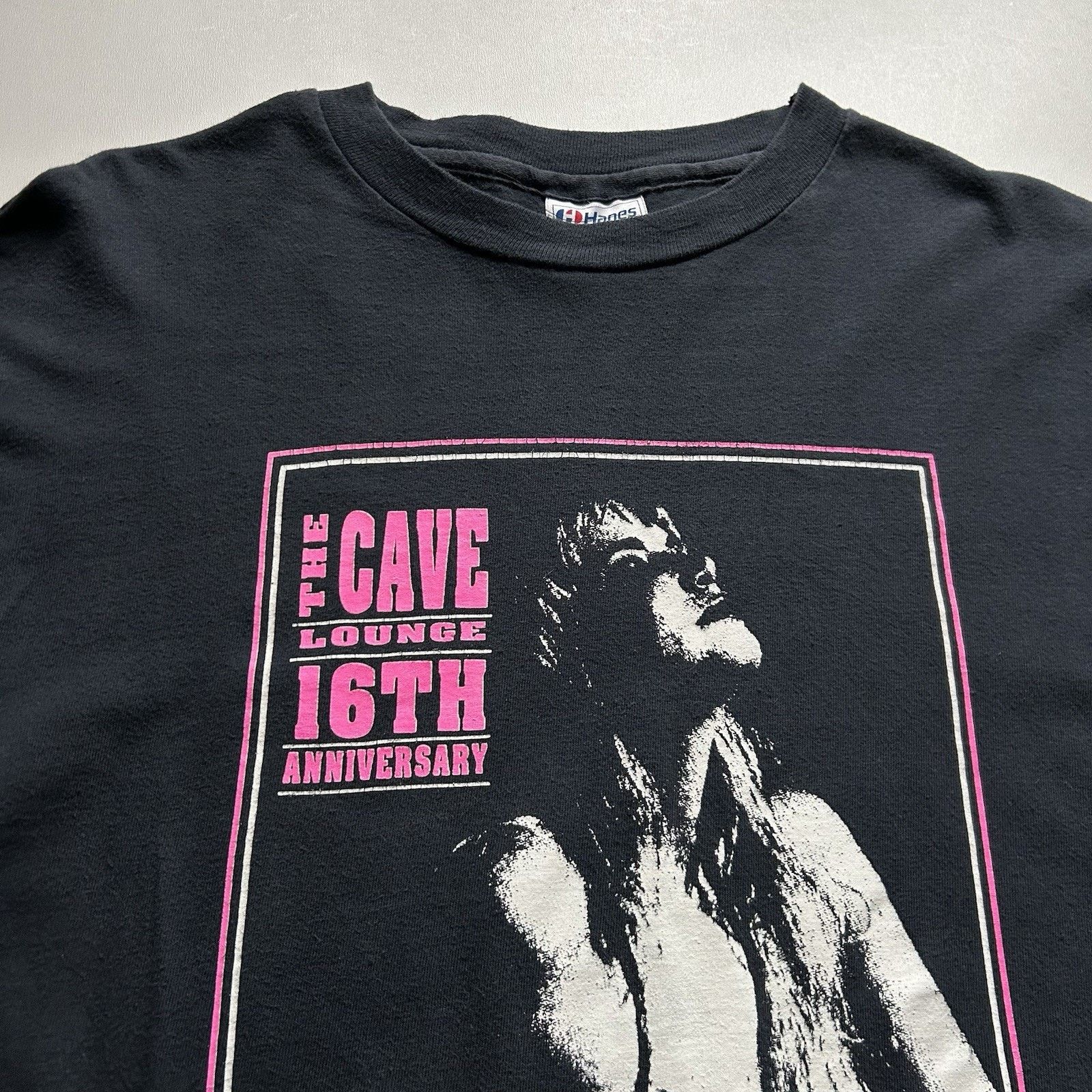 Hanes × Vintage Vintage 90s The Cave Lounge Shirt Mens XL Hanes Long Sleeve Size US XL / EU 56 / 4 - 4 Thumbnail