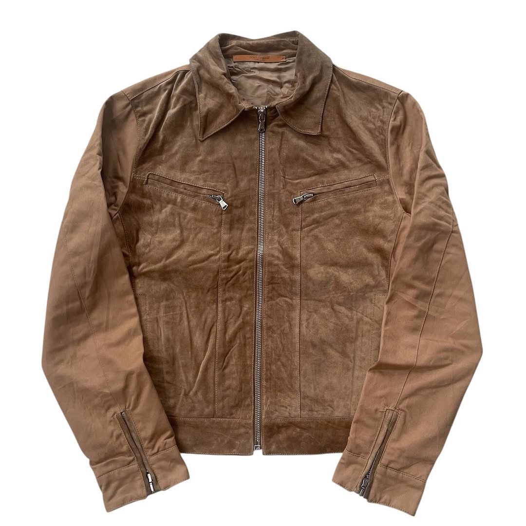 Dolce & Gabbana ⚡️QUICKSALE⚡️00’s Archive Dolce & Gabbana Camel Suede Jacket Size US M / EU 48-50 / 2 - 3 Thumbnail