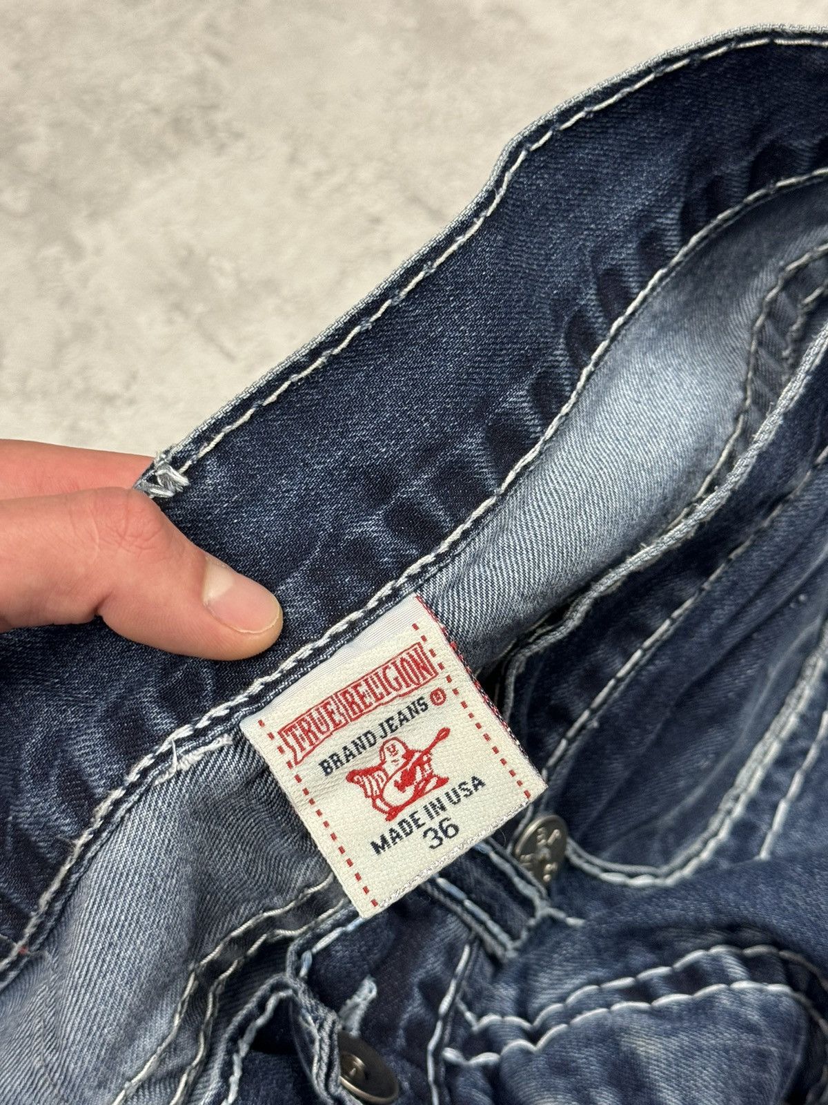 True Religion True Religion Y2K Ricky Jeans Size 34 Size US 34 / EU 50 - 12 Thumbnail