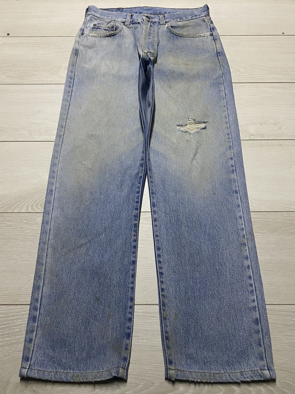 Maison Margiela Vintage 80s Liberto Made in Italy Denim Jeans Natural Fade Size US 30 / EU 46 - 1 Thumbnail