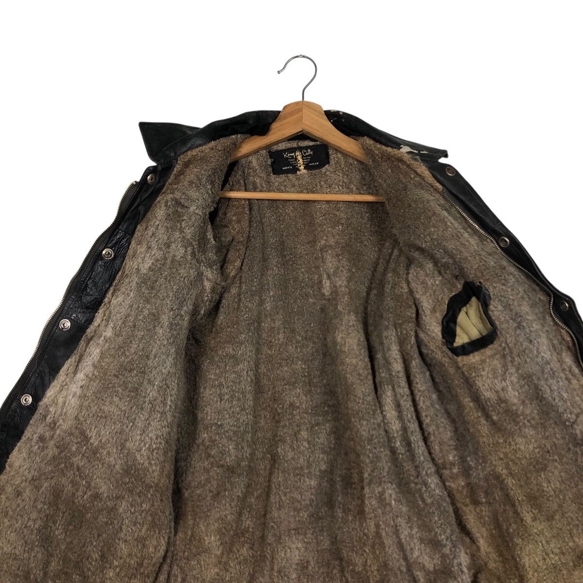 Vintage 📌Vintage Leather Jacket Blanket King City Issey Miyake Size US M / EU 48-50 / 2 - 15 Thumbnail