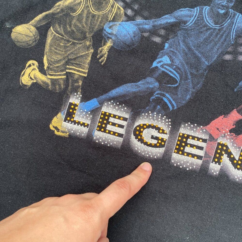 Jordan Brand × Vintage Vintage 90s Y2K Michael Jordan Legend Rap Shirt XXXL Size US XXL / EU 58 / 5 - 6 Thumbnail