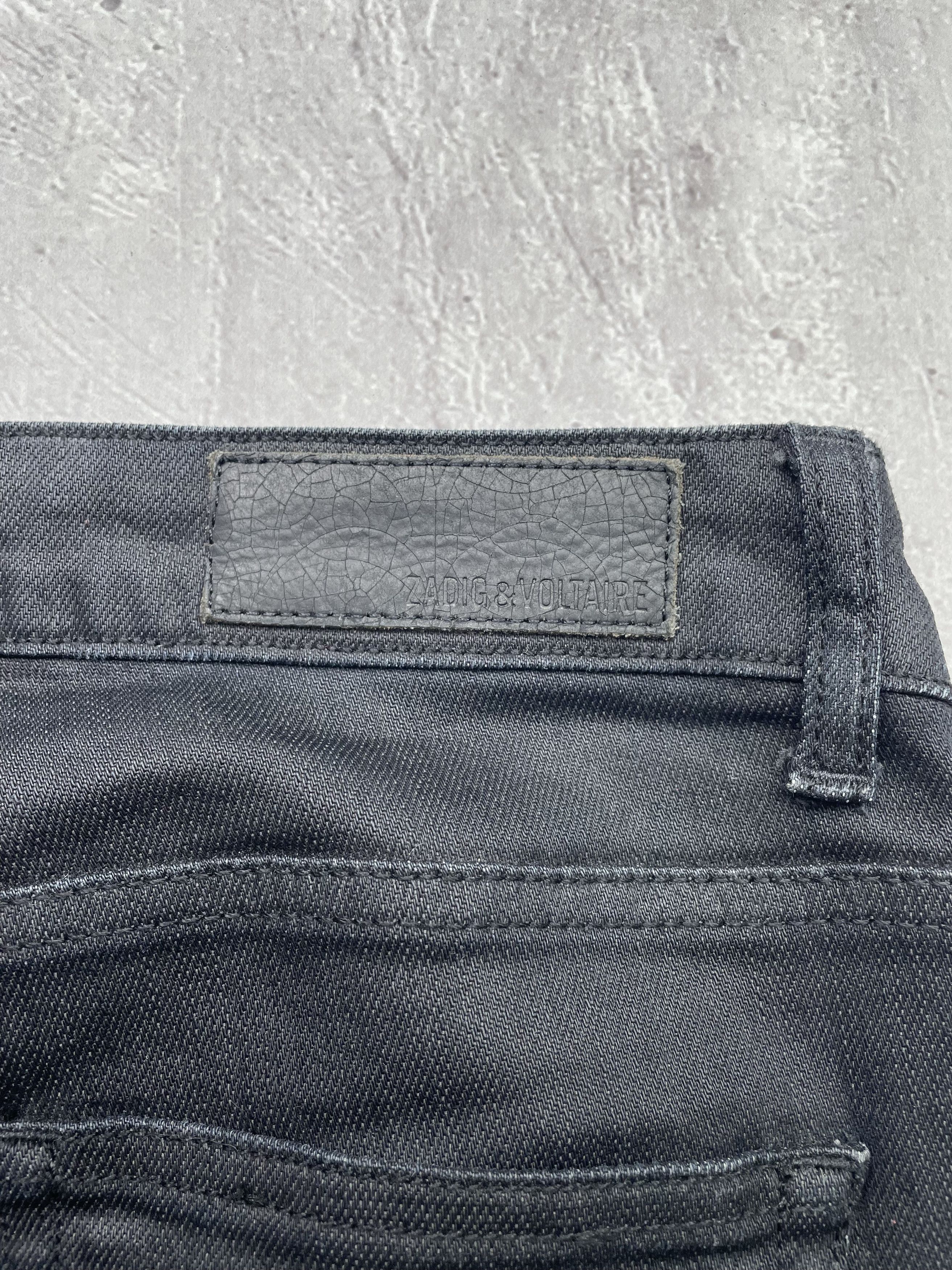 Zadig & Voltaire Zadig & Voltaire Vintage Waxed Darkside Noir Jeans Size 27" / US 4 / IT 40 - 11 Thumbnail