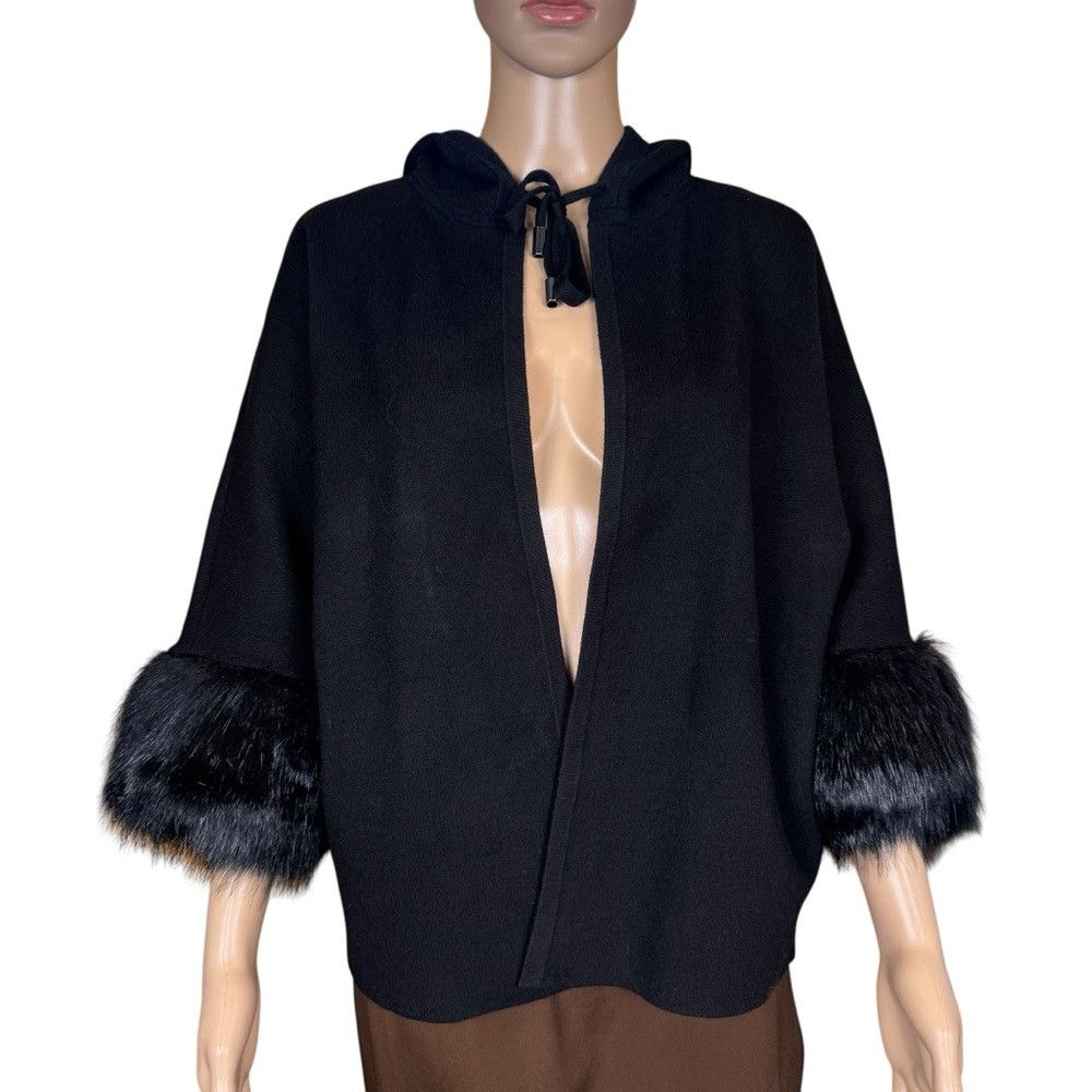 Chicos New Chico's Luxe Cashmere Blend Faux Fur Sweater Size 1 US Size M / US 6-8 / IT 42-44 - 4 Thumbnail