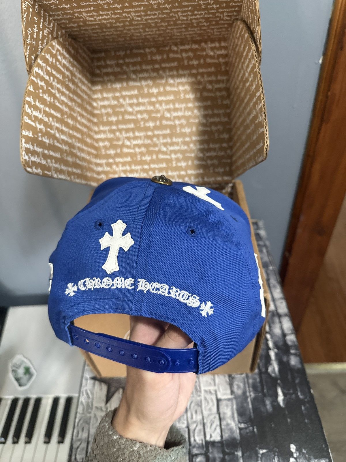 Chrome Hearts Chrome Hearts Cross Patch Baseball Hat Size ONE SIZE - 2 Thumbnail