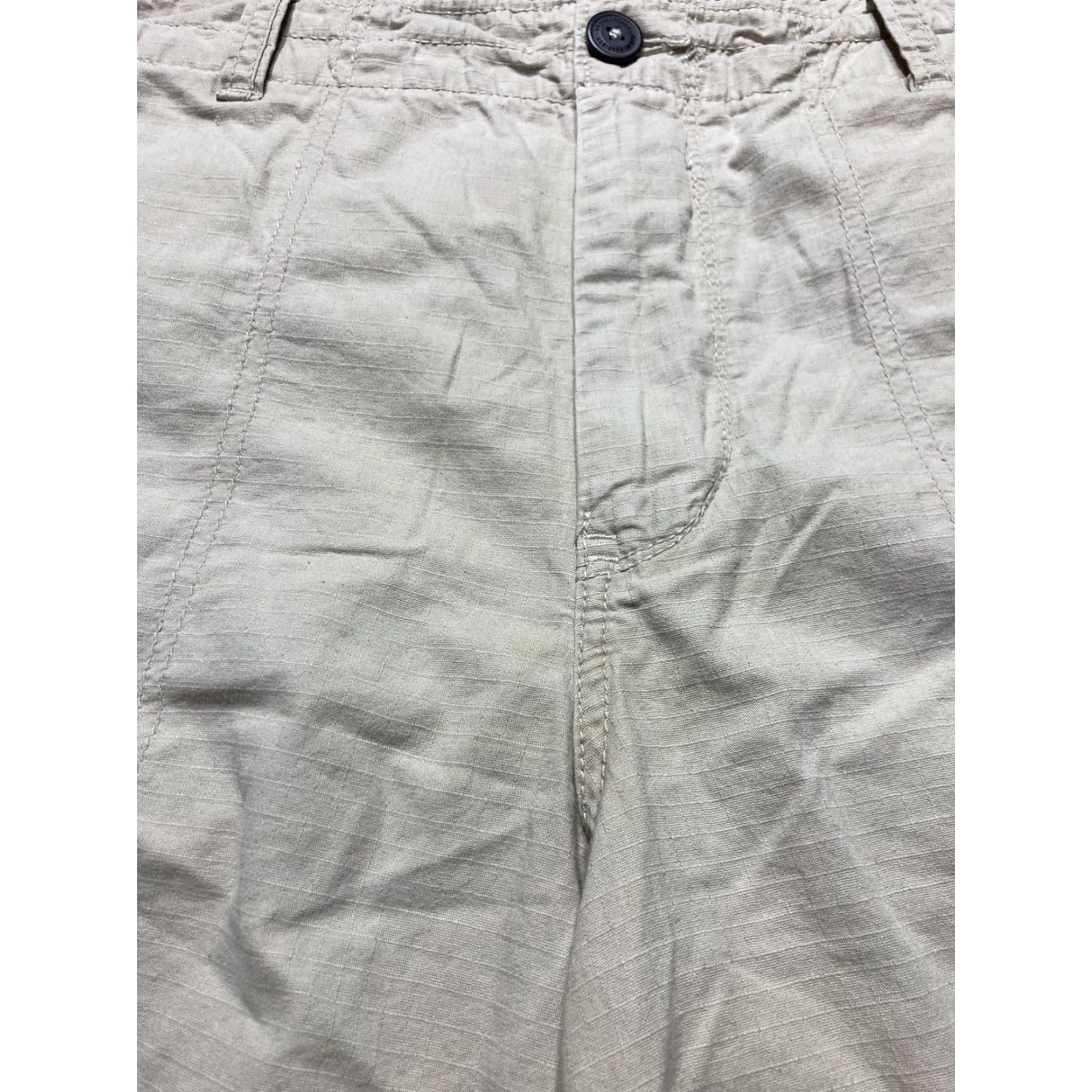 Vintage VINTAGE Aeropostale Cargo Shorts Mens 38 Beige Cotton Ripstop Wide Leg Baggy Skater Size US 38 / EU 54 - 6 Thumbnail