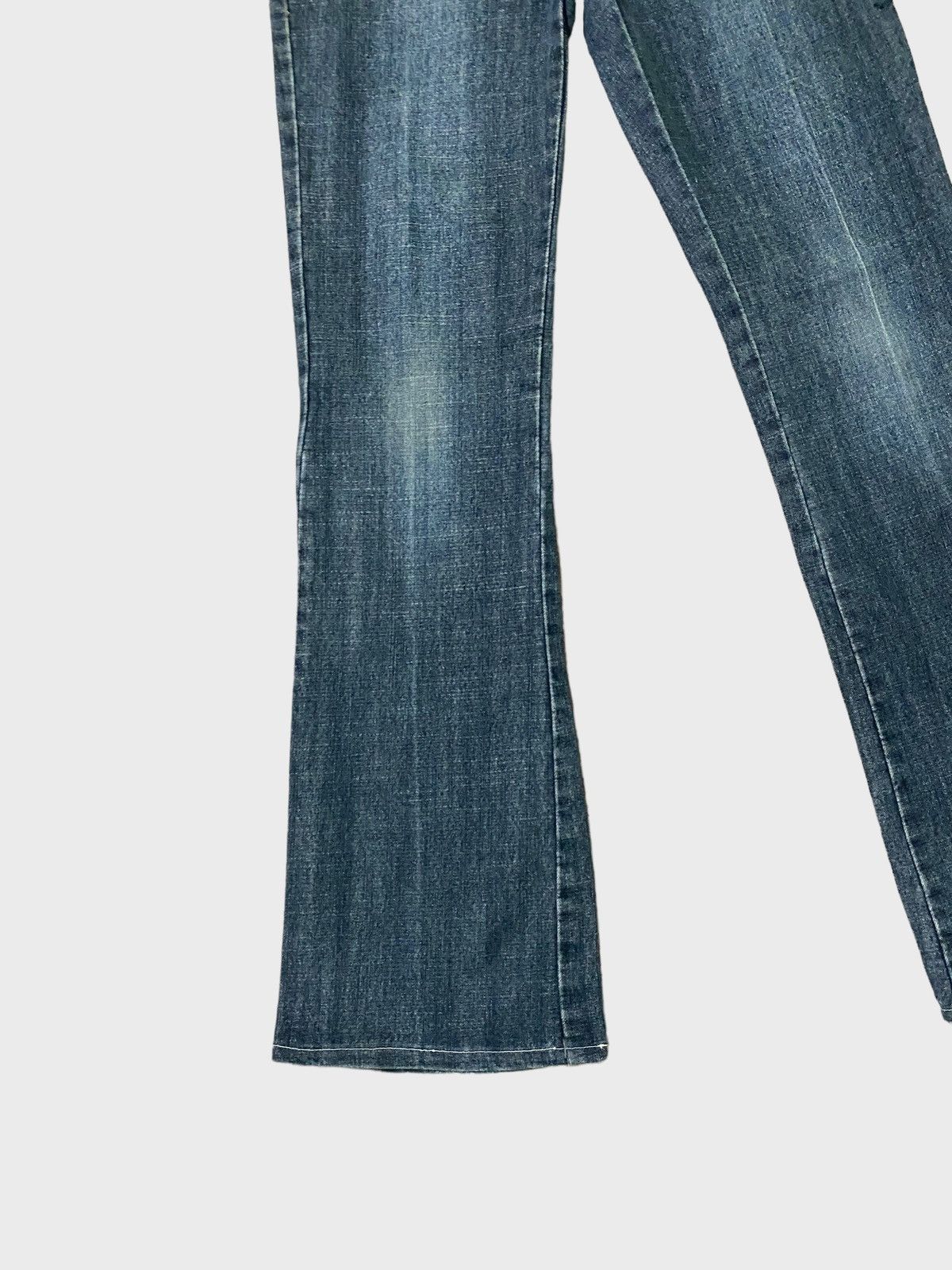 If Six Was Nine × Japanese Brand × Vintage Flared HAPHAZARD JEANS Embroidered Design Bootcut Denim Size US 27 - 7 Thumbnail