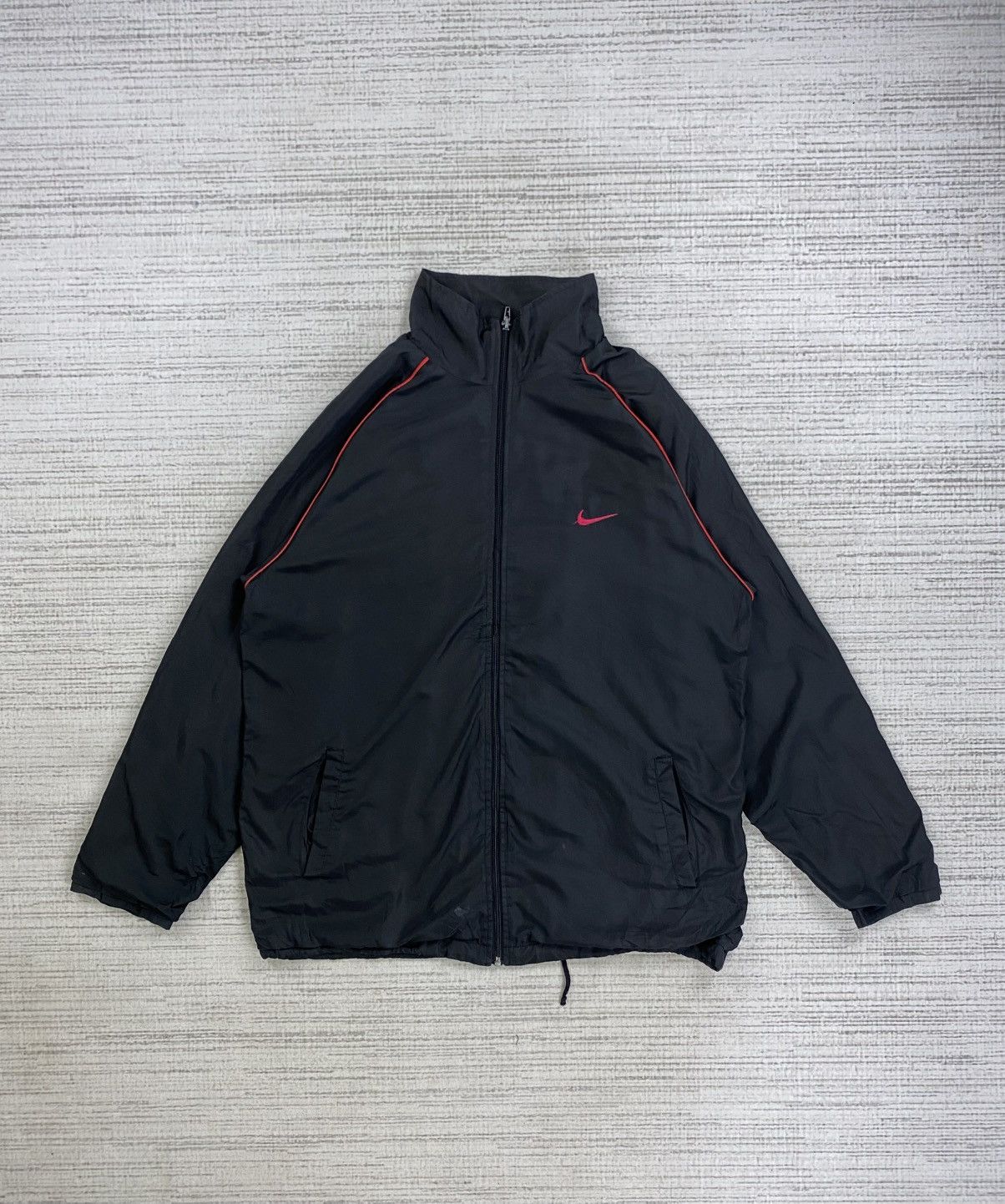 Nike × Vintage Vintage 90s Nike Big Swoosh Embroidery Jacket Size US M / EU 48-50 / 2 - 2 Thumbnail