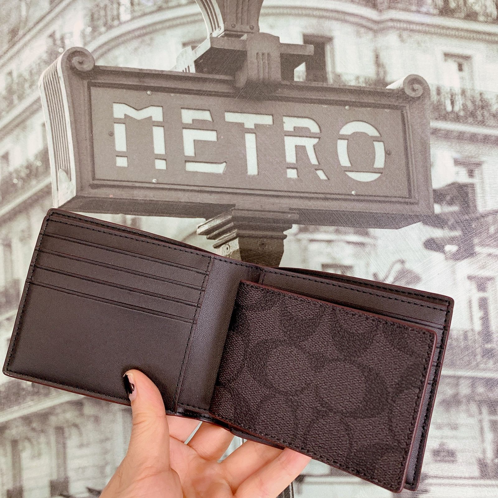 Coach Coach 25519 3 In 1 Wallet In Signature Canvas IN BLACK Size ONE SIZE - 3 Thumbnail