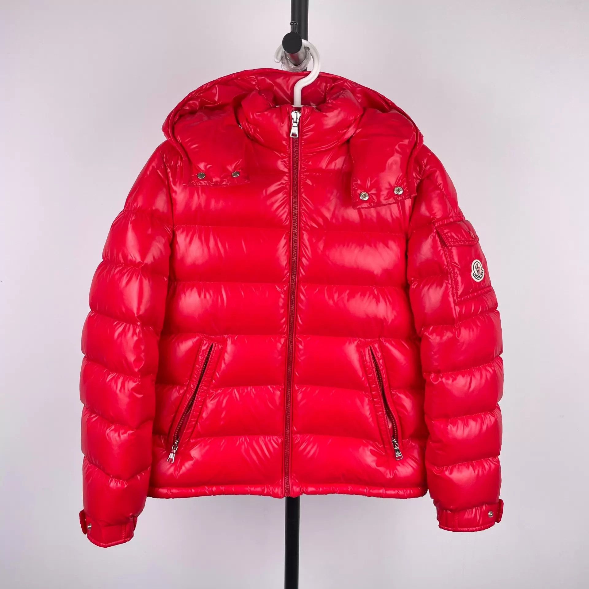 Moncler Moncler Maya Red Down Parka Detachable Hood 12Y Size XS / US 0-2 / IT 36-38 - 1 Thumbnail