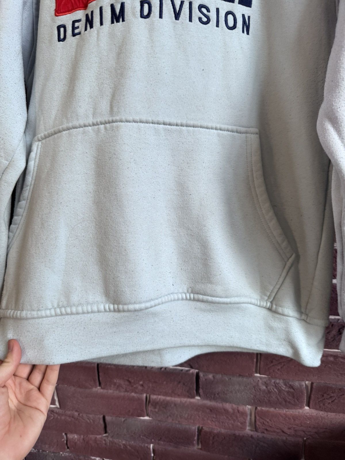Diesel Rare Diesel vintage big logo Hoodie Baby blue Y2K Large 00s Size US L / EU 52-54 / 3 - 3 Thumbnail