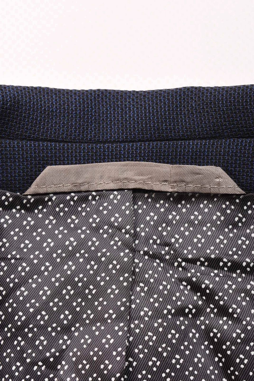 Hugo Boss BOSS Hugo Boss Navy Textured Two-Button Blazer Size L /EU52 Size 52R - 5 Thumbnail