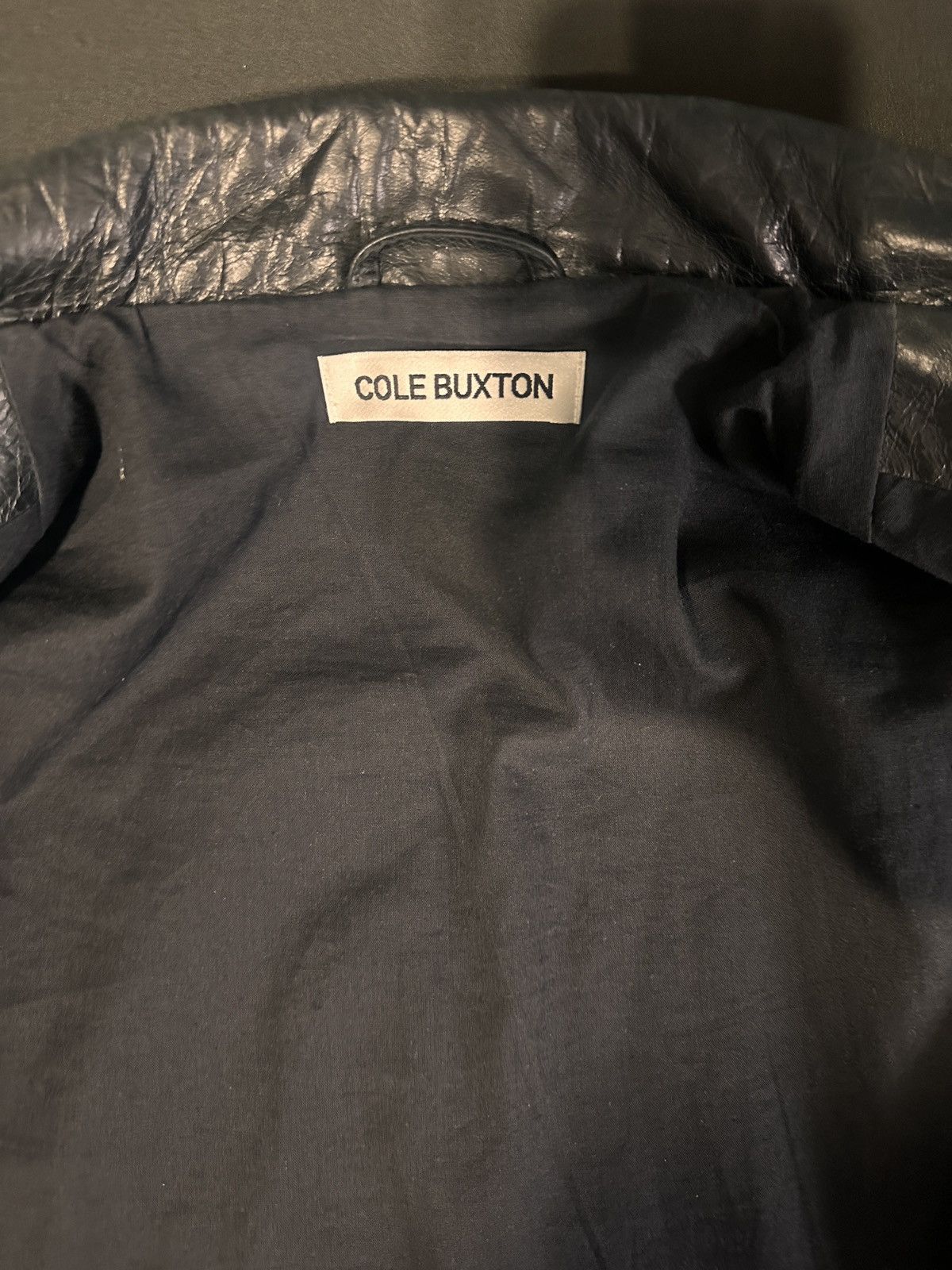 Cole Buxton Cole Buxton Leather Trucker Jacket Size US XL / EU 56 / 4 - 2 Thumbnail
