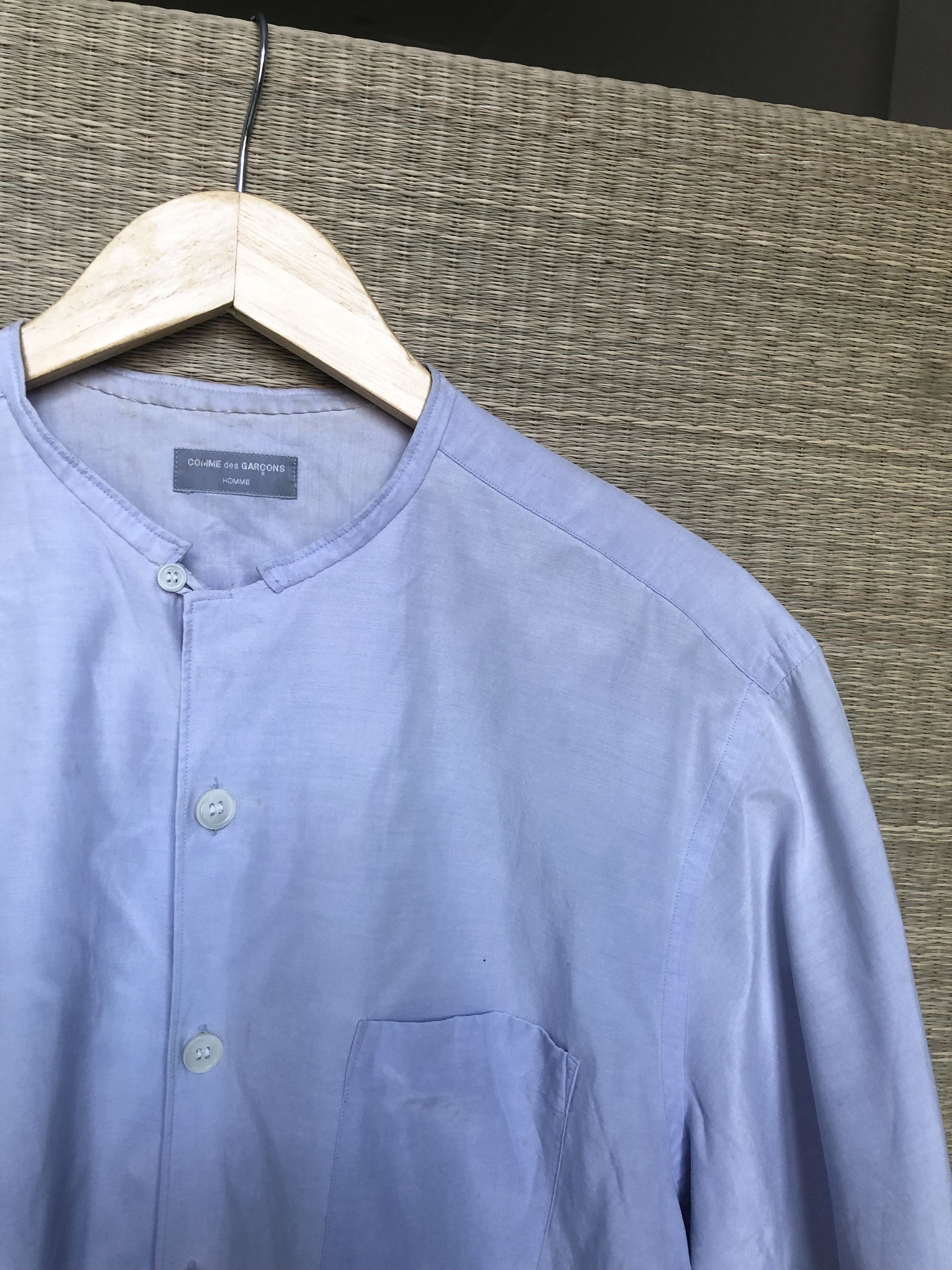 Comme des Garcons Homme lavender rayon shirt Size US M / EU 48-50 / 2 - 2 Thumbnail