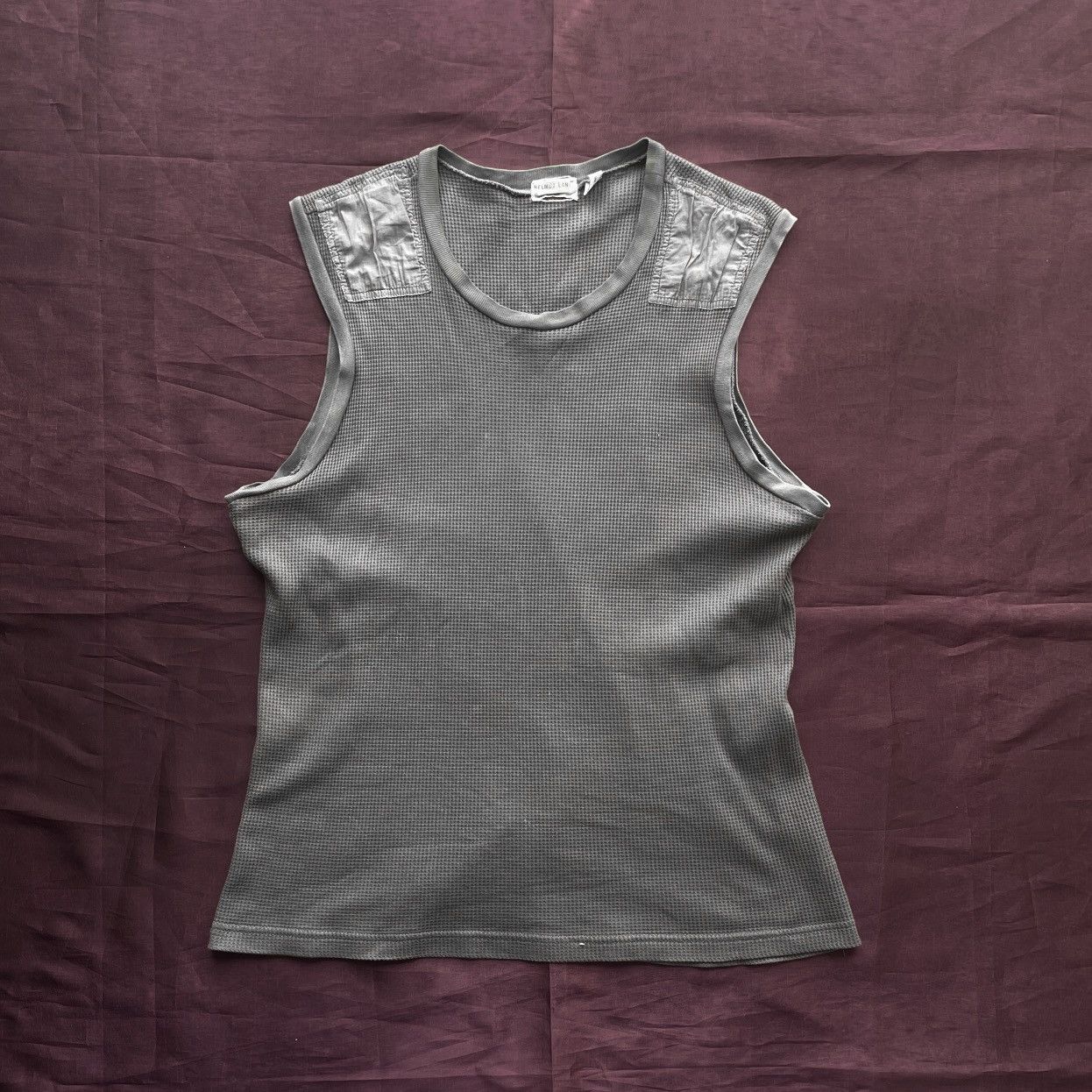90s HELMUT LANG Militaly Mesh Tank Top Vintage helmut lang tank - Gem