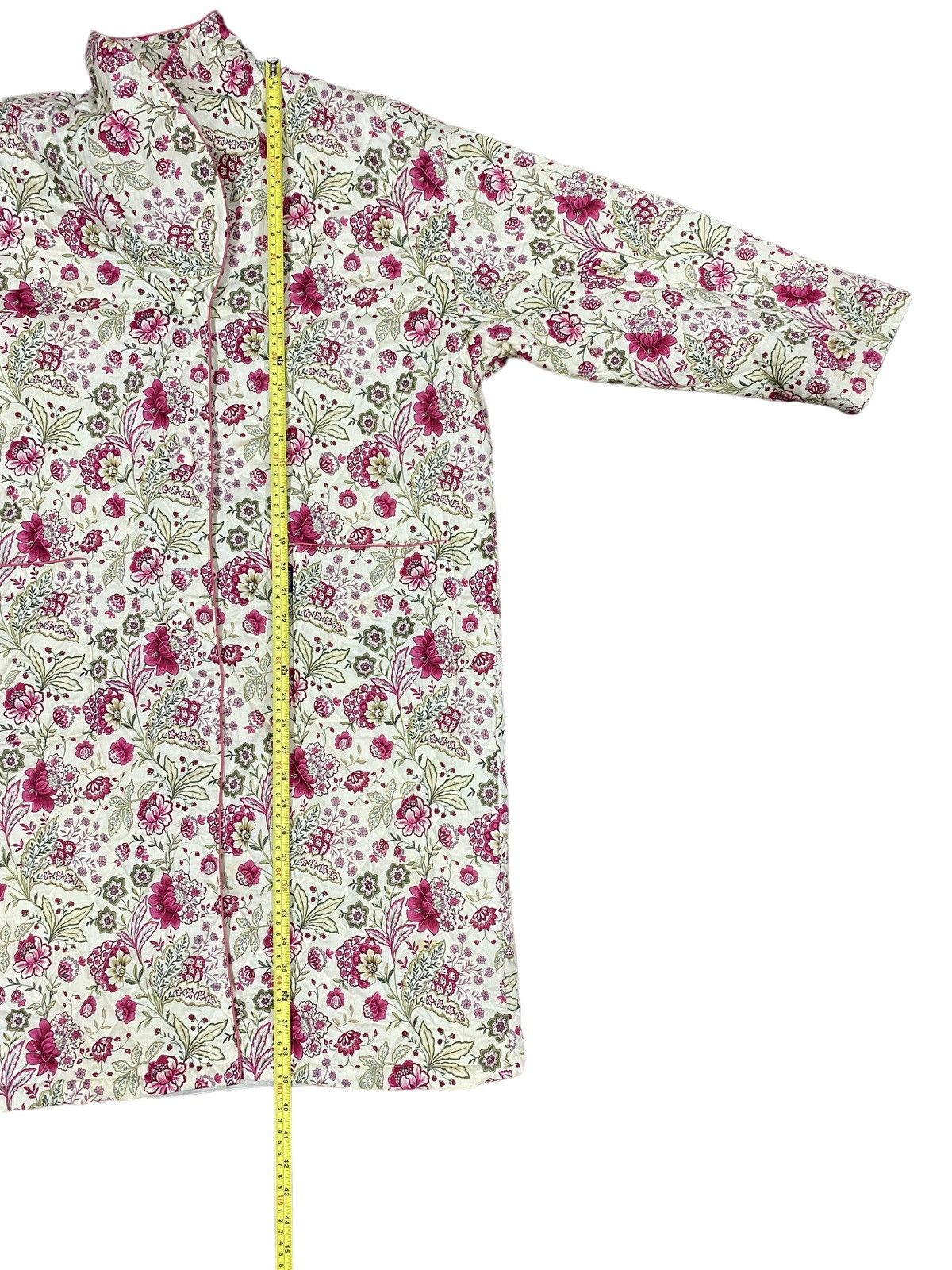 Liberty LIBERTY Quilted Cardigan Button Jacket Floral (L) Size L / US 10 / IT 46 - 12 Thumbnail