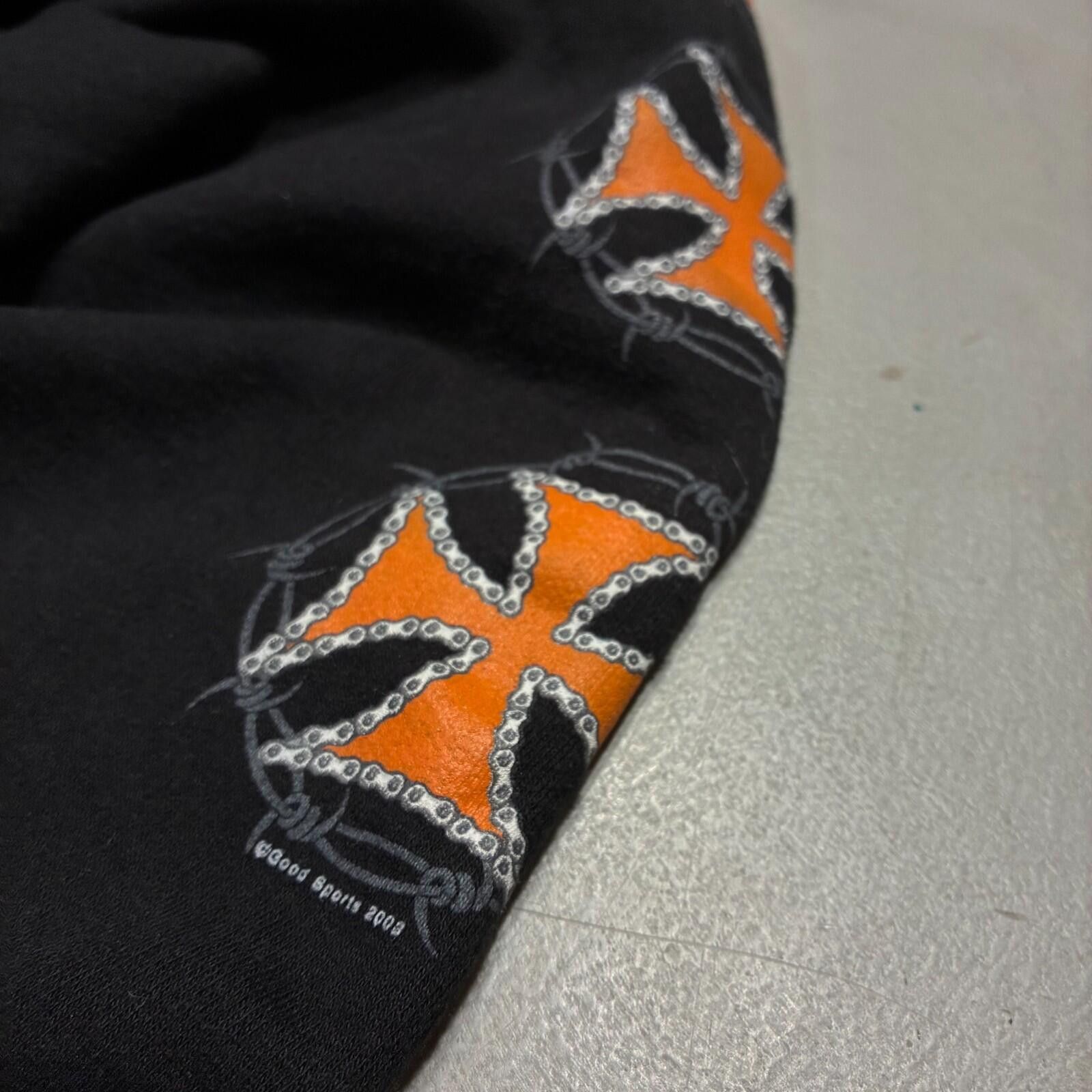 Vintage vintage iron cross biker zip hoodie black xl Size US L / EU 52-54 / 3 - 3 Thumbnail