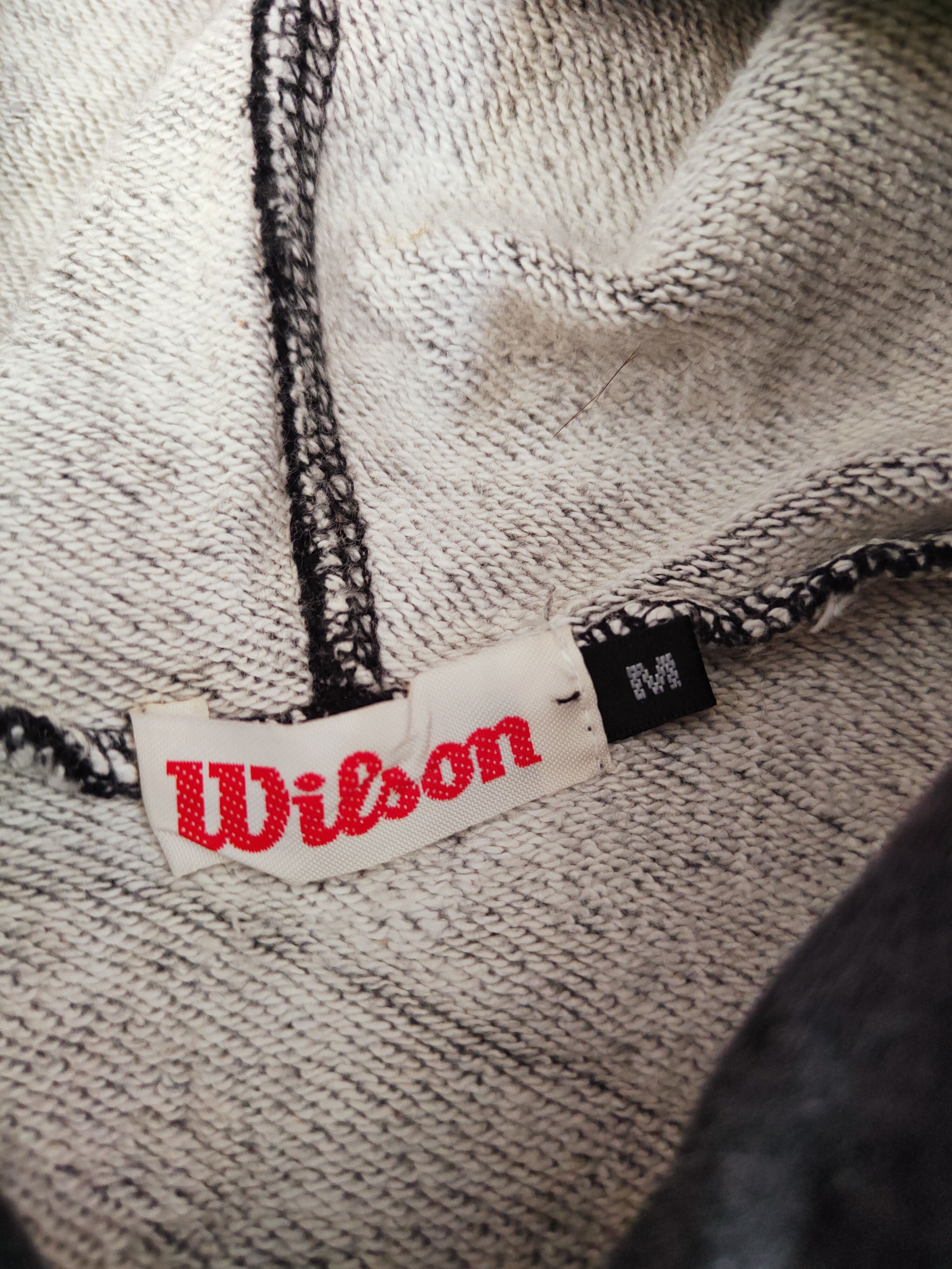 Japanese Brand × Vintage Vintage 💥 Wilson Black Faded Hoodie Sweatshirts Size US L / EU 52-54 / 3 - 12 Thumbnail