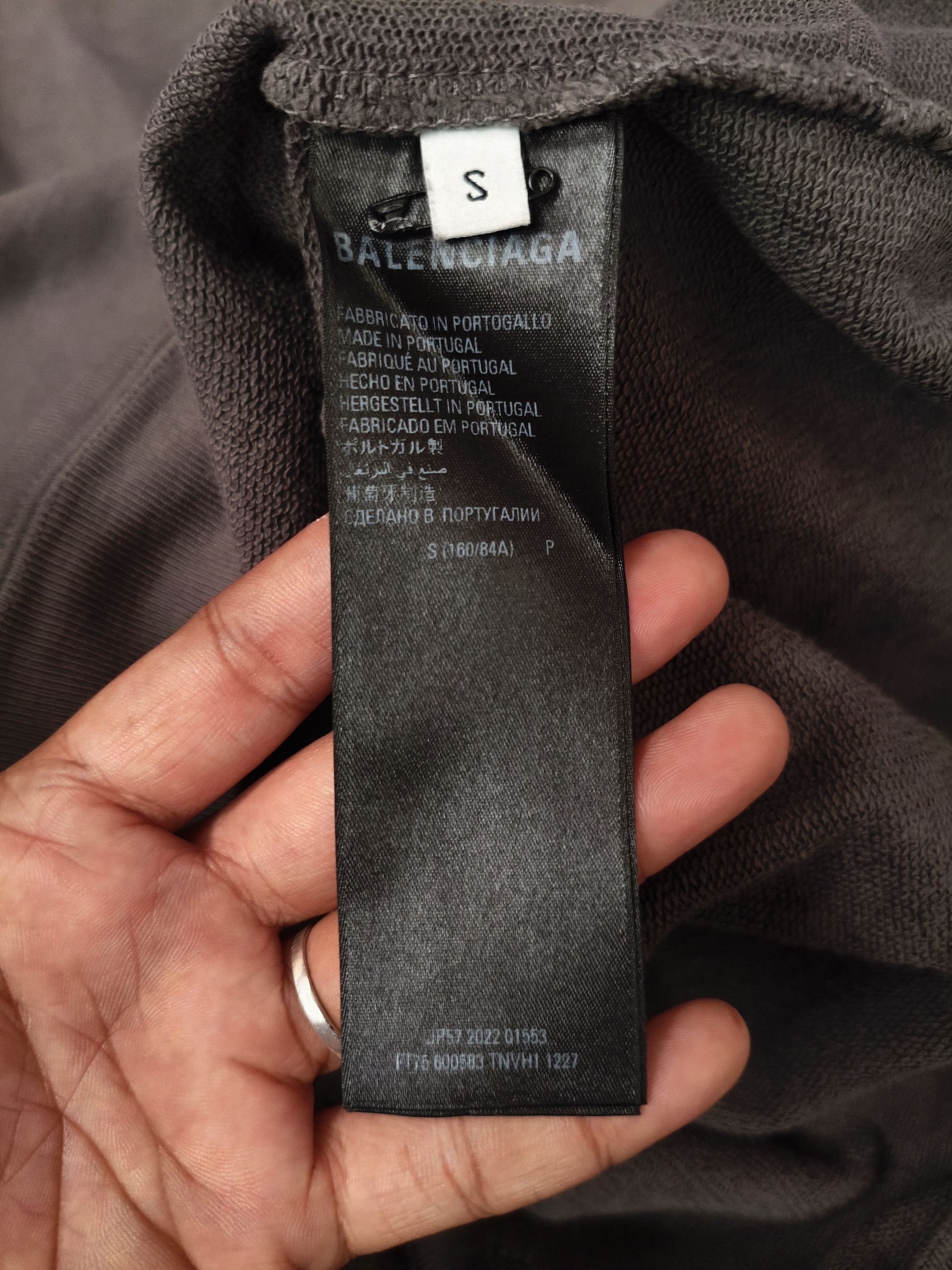 Balenciaga Balenciaga Embroidered Classic Logo Gray Size US XL / EU 56 / 4 - 5 Thumbnail