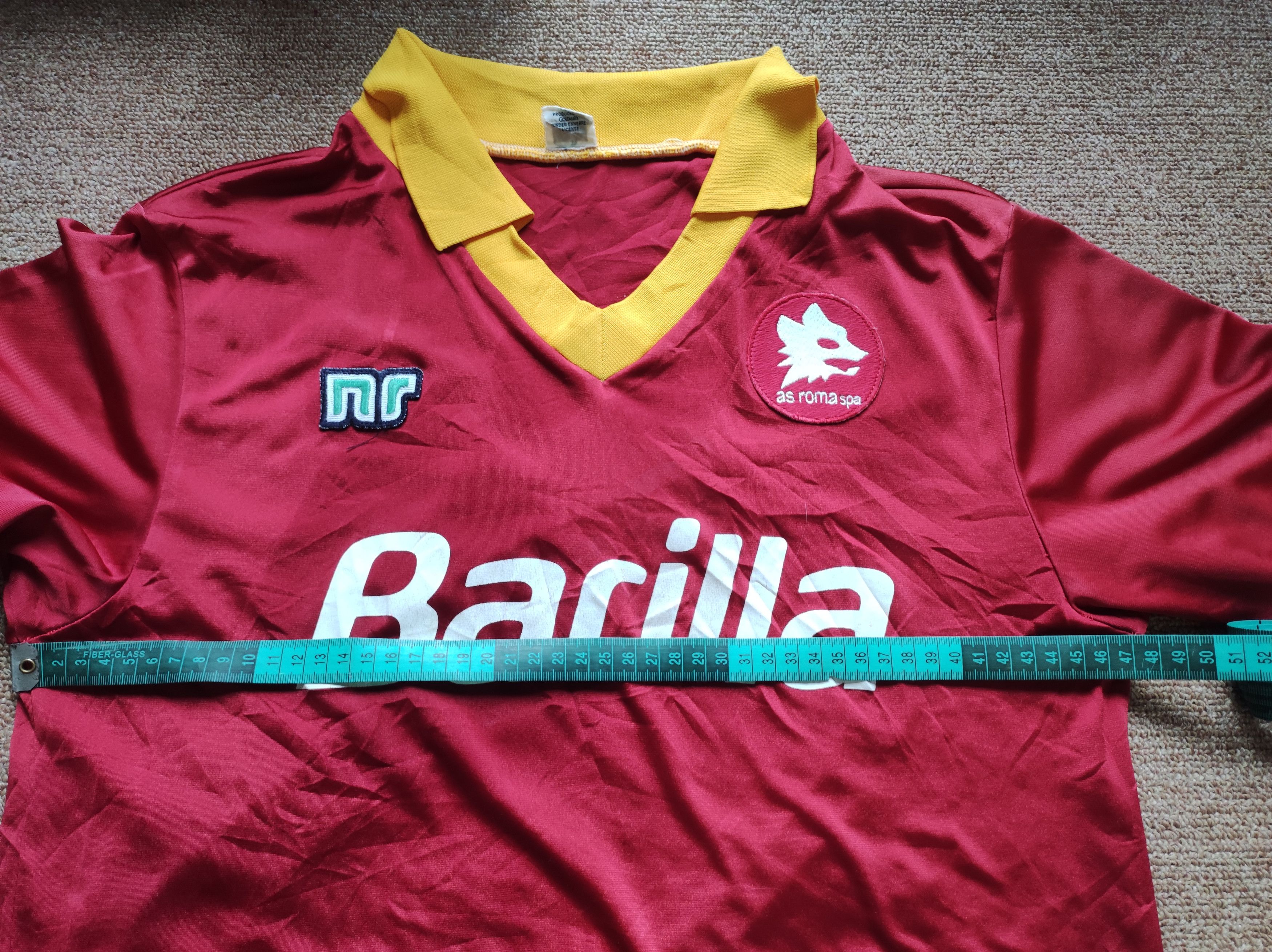 Vintage AS Roma 80s vintage jersey Size US L / EU 52-54 / 3 - 4 Thumbnail