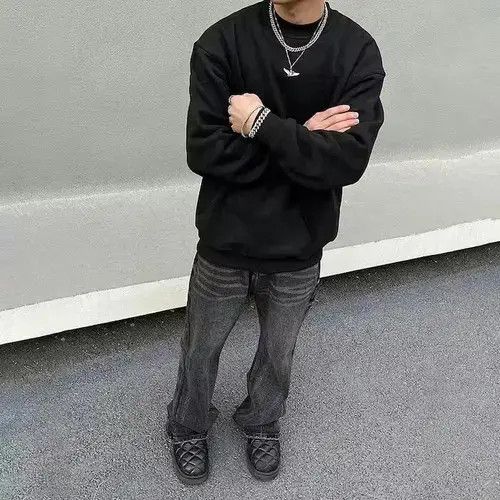 Other Black multi-zip micro-flare jeans Size US 32 / EU 48 - 2 Thumbnail