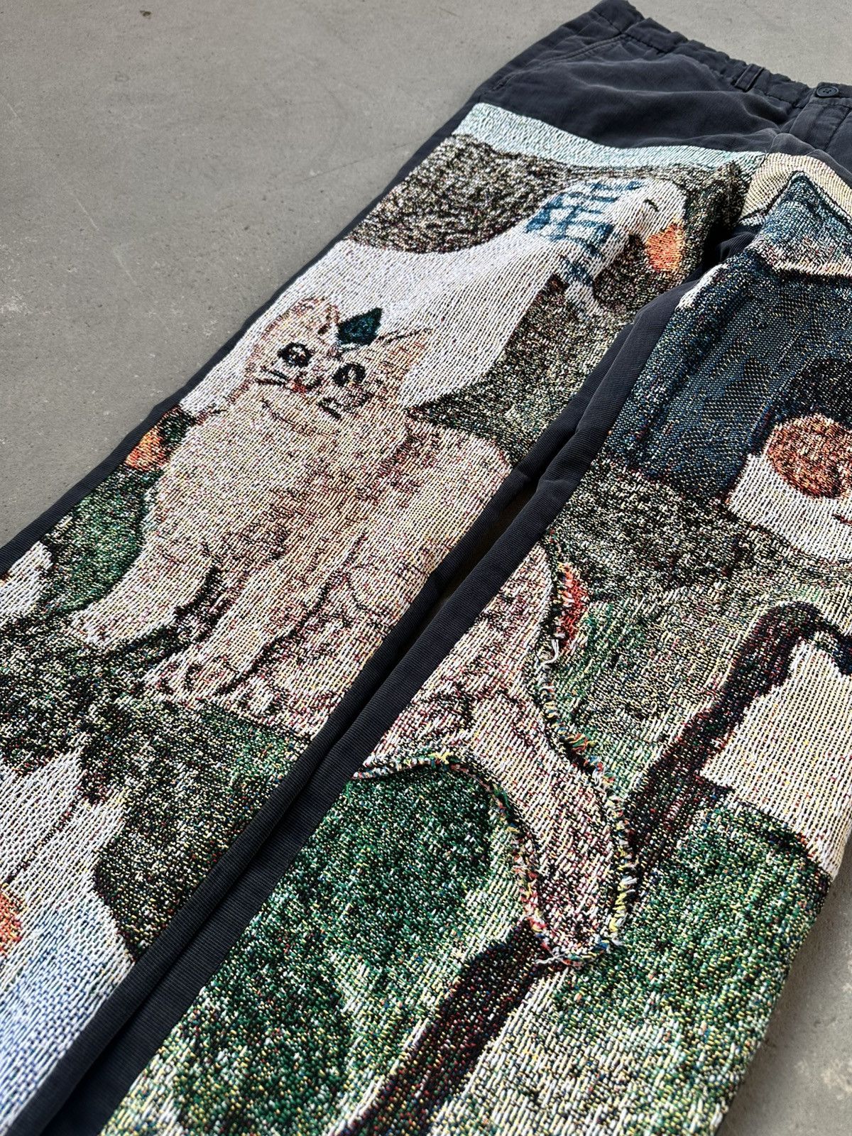 Dries Van Noten Dries Van Noten 1/1 Custom Tapestry Reworked Jeans Size US 34 / EU 50 - 2 Thumbnail
