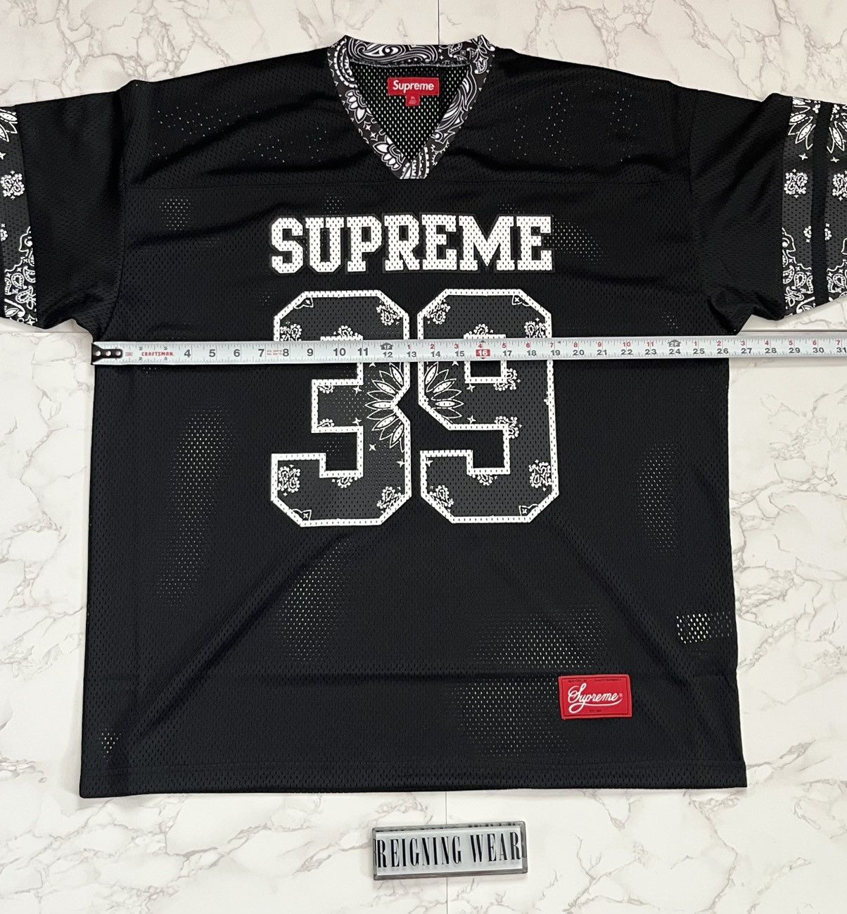 Supreme Bandana Football Jersey Black