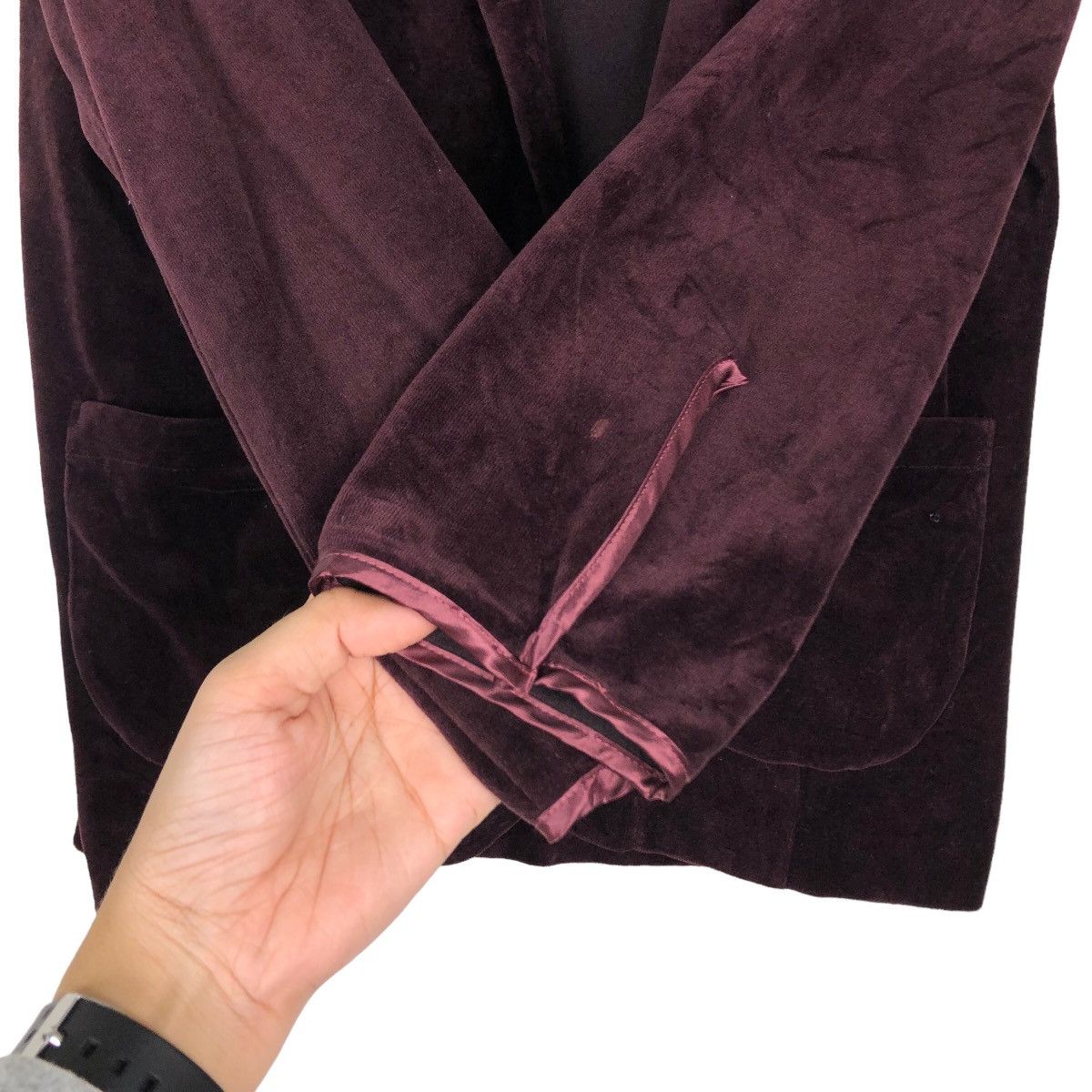 Issey Miyake 🔥Velvet Jacket Issey Miyake Sunaokuwahara Japan Made Size US M / EU 48-50 / 2 - 15 Thumbnail