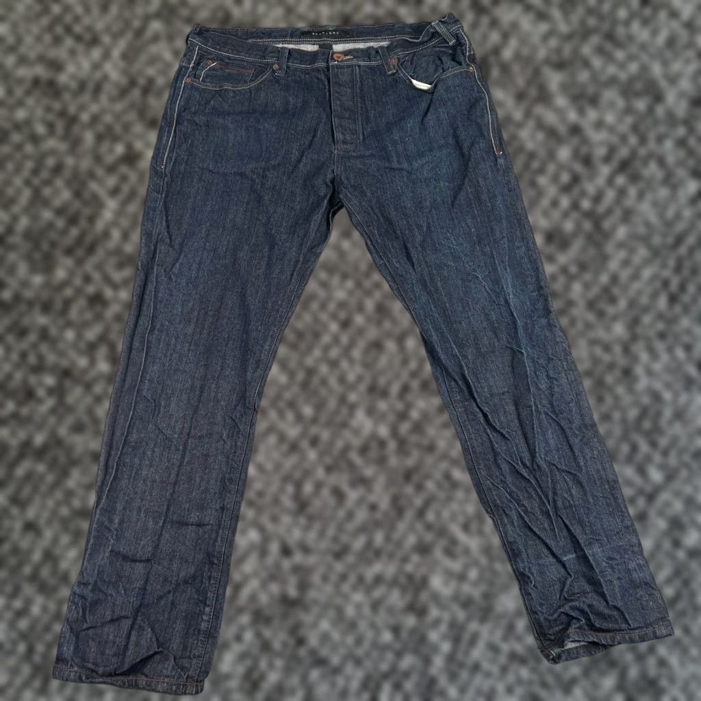 Sean John VINTAGE Sean John Mens Jeans 40x32 Dark Blue Denim Straight Fit Pockets Casual Button Fly Size US 40 / EU 56 - 1 Thumbnail